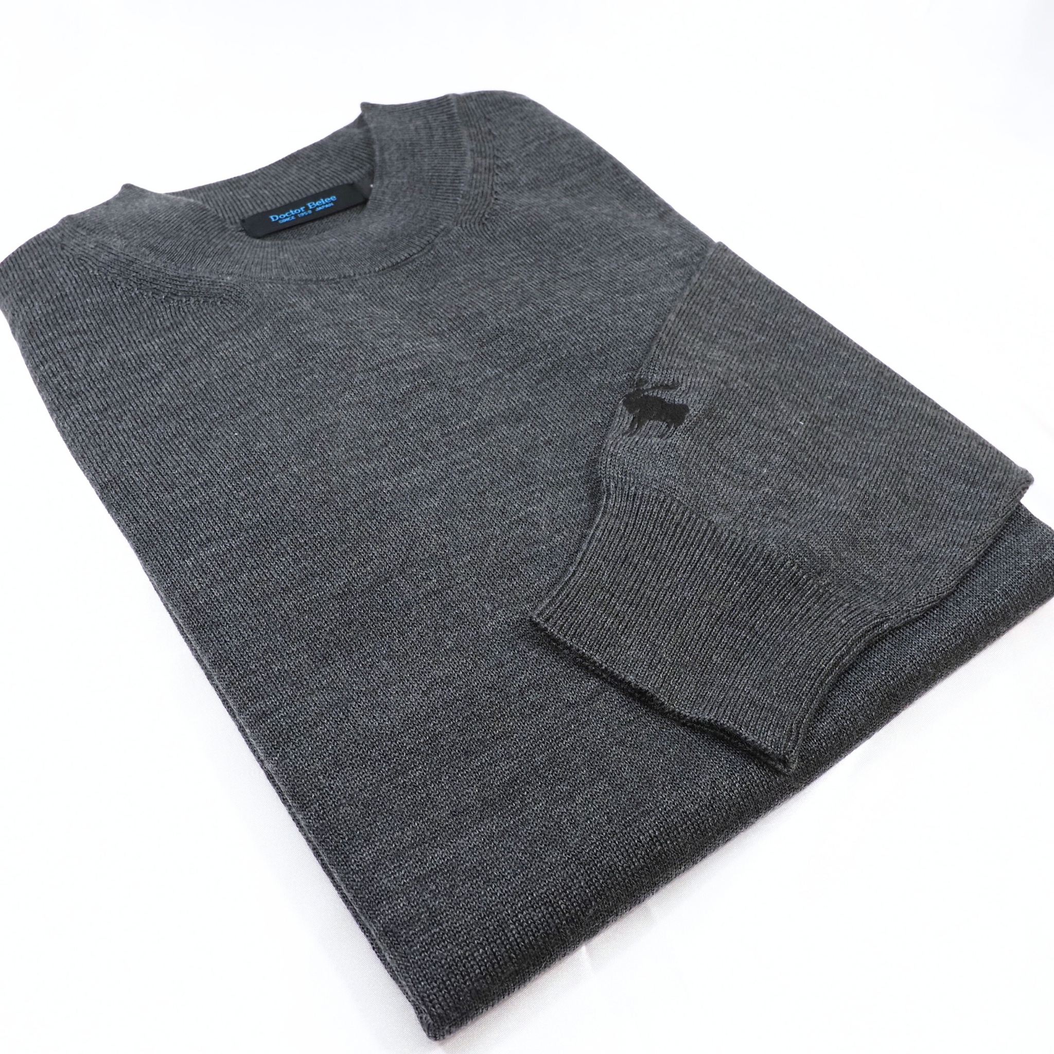 【オリジナルモックネックニット Mサイズ】グレー KN5101-25DB-2