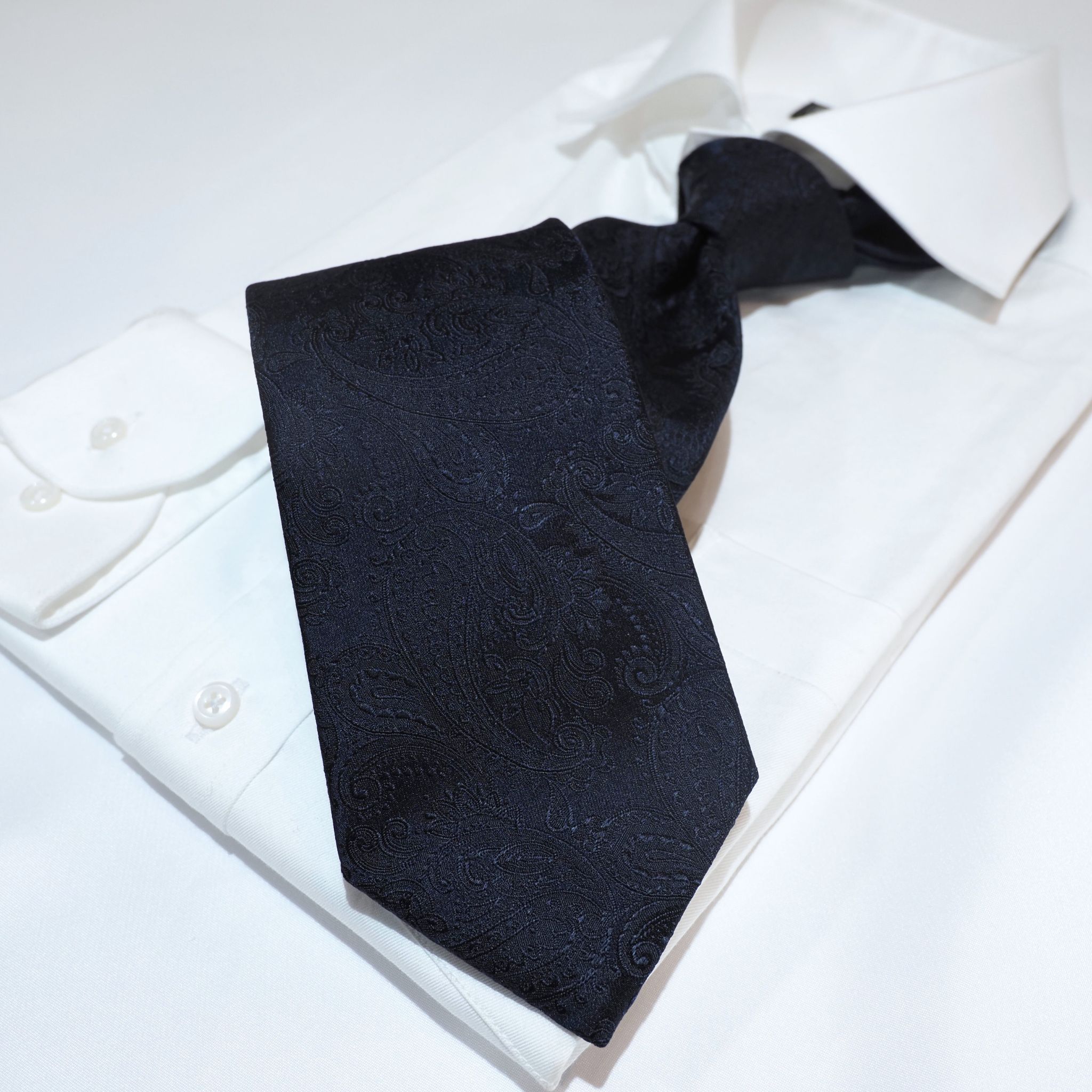 オリジナルソリッドタイ【濃紺】④