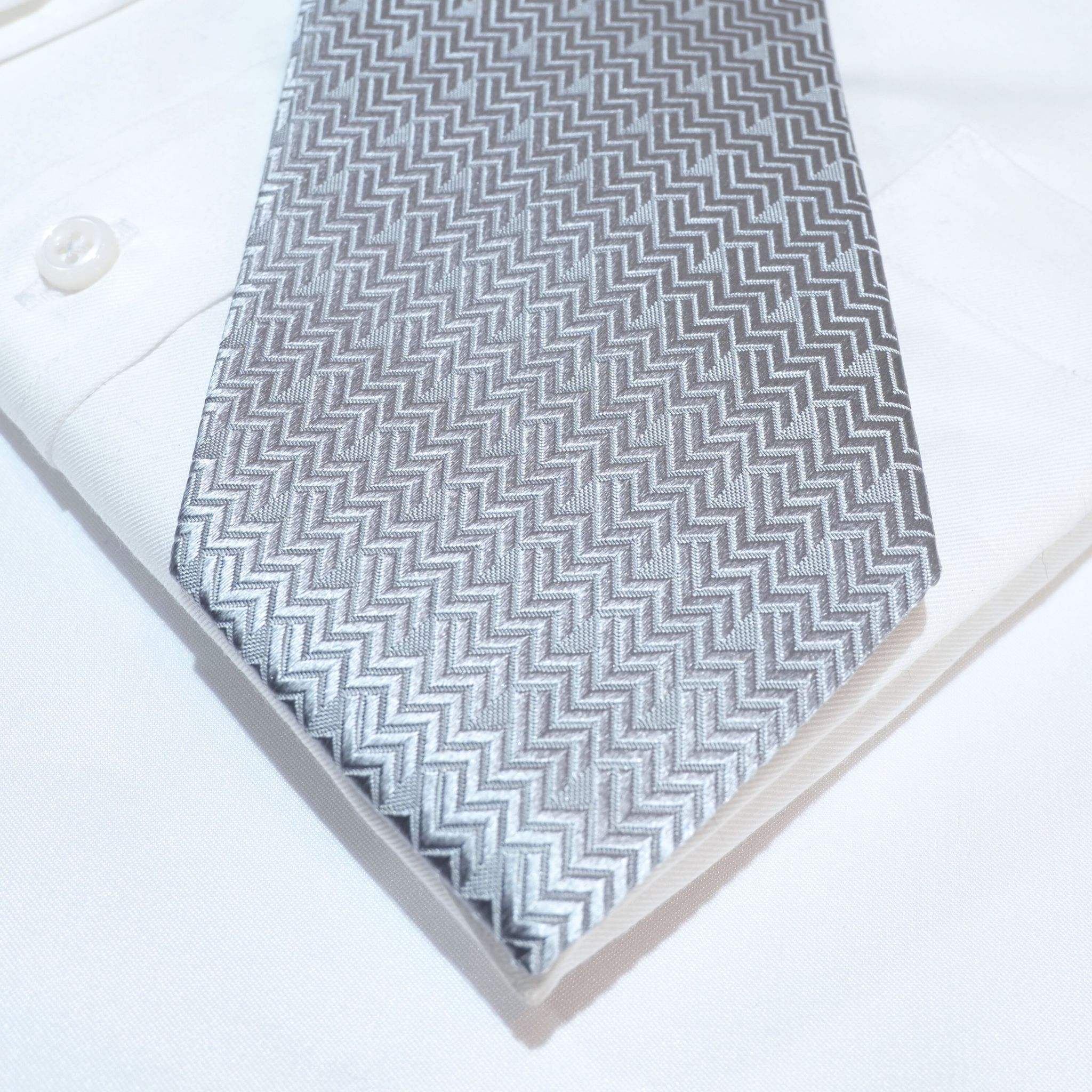 オリジナルソリッドタイ【シルバー】①