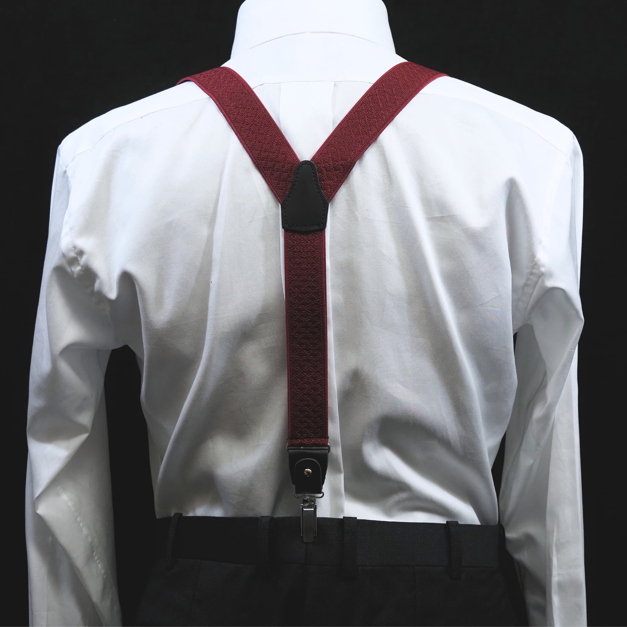 サスペンダー【エンジ】