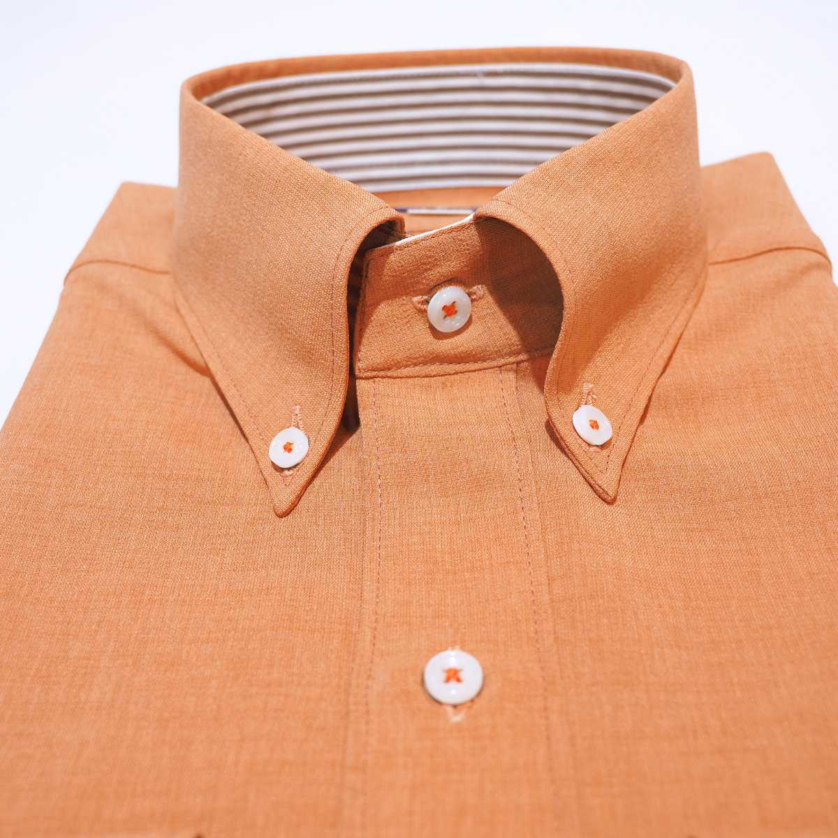 【メランジポリ M】ビジネスカジュアルシャツ長袖　N326106-2