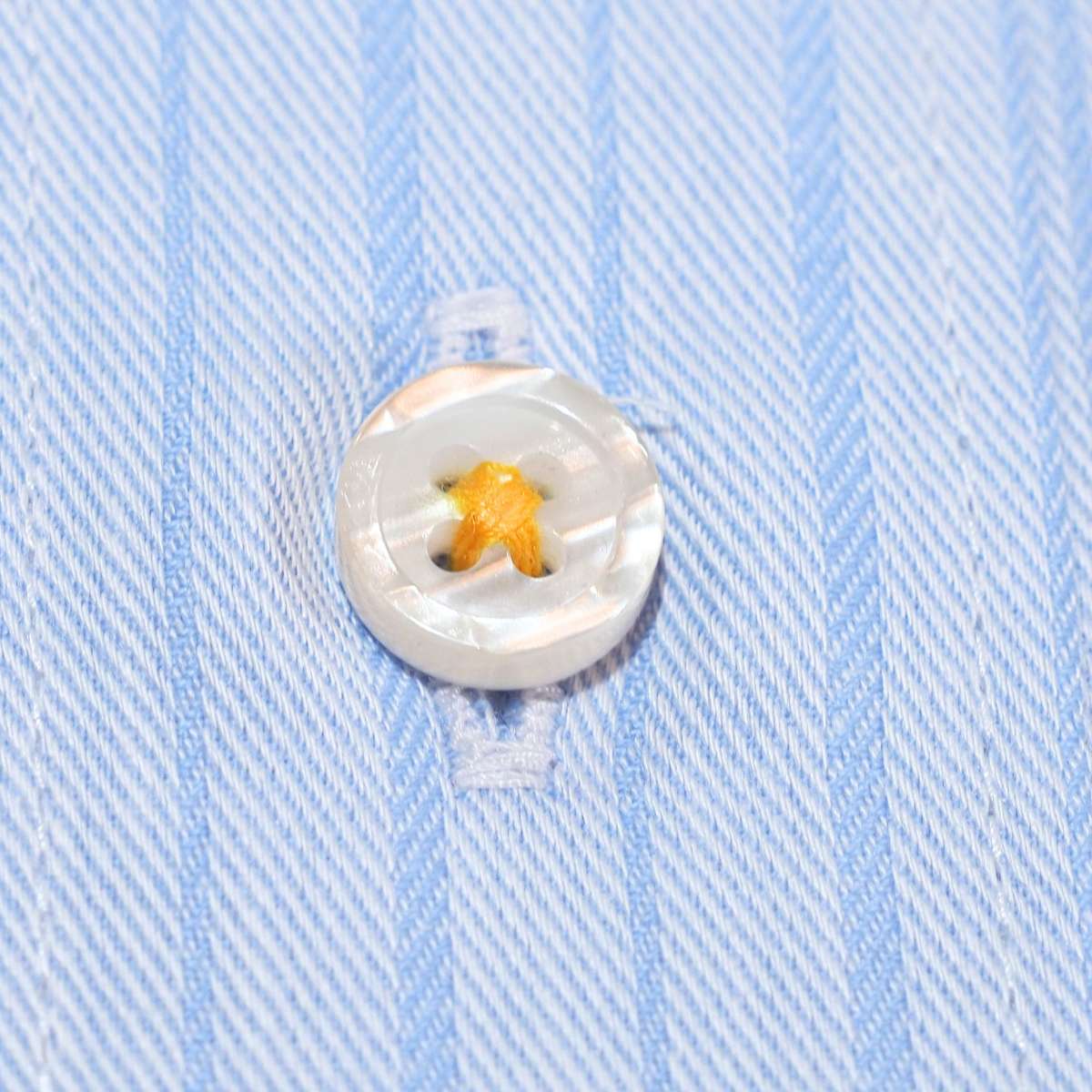 イージーケア左袖肉球刺繍 半袖シャツ｜ブルー・3L