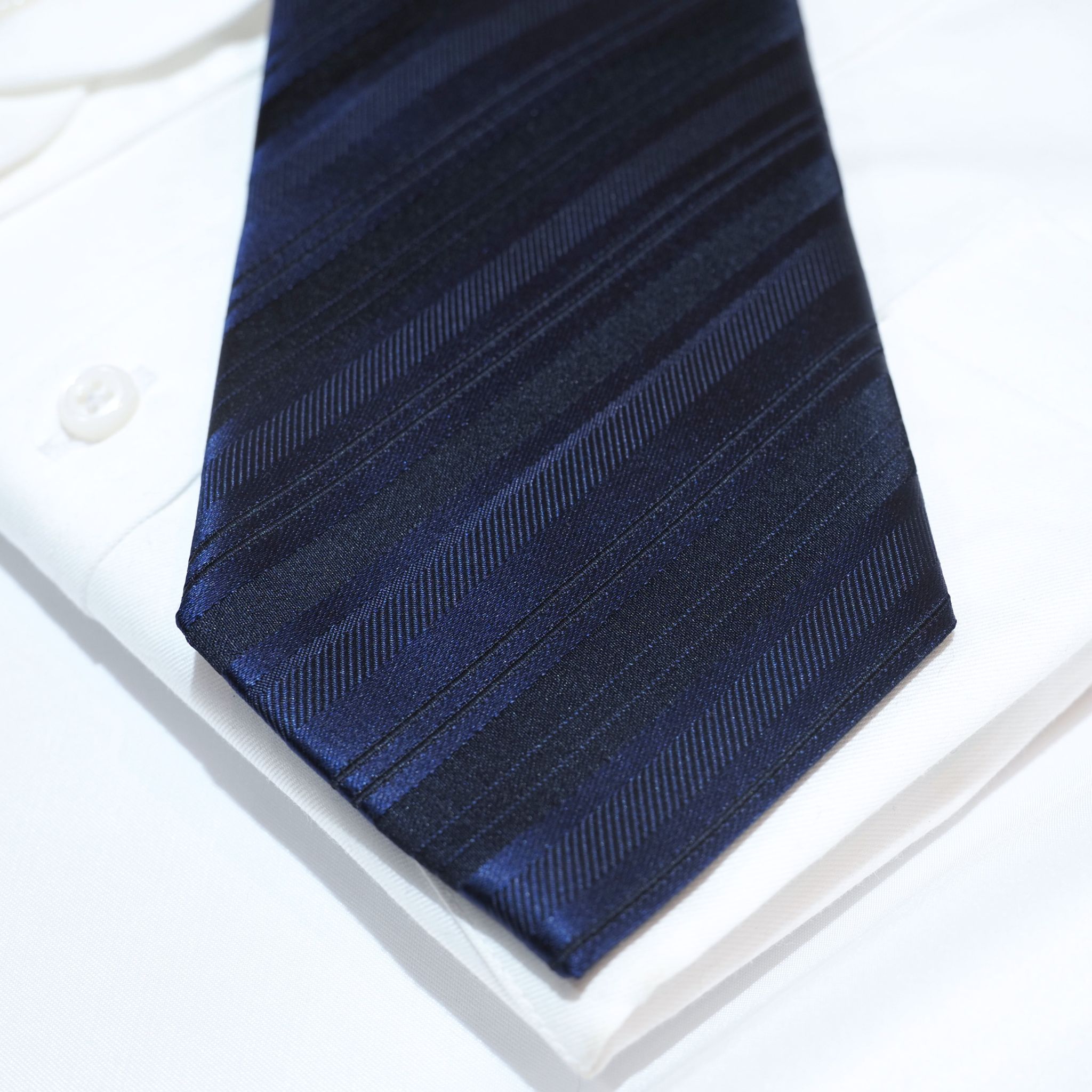 オリジナルソリッドタイ【紺】①