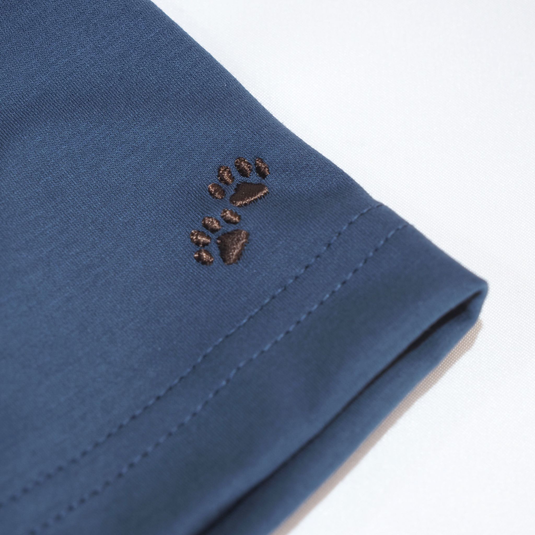 【半袖 S】N326141-3 ドレスTシャツ　インディゴブルー