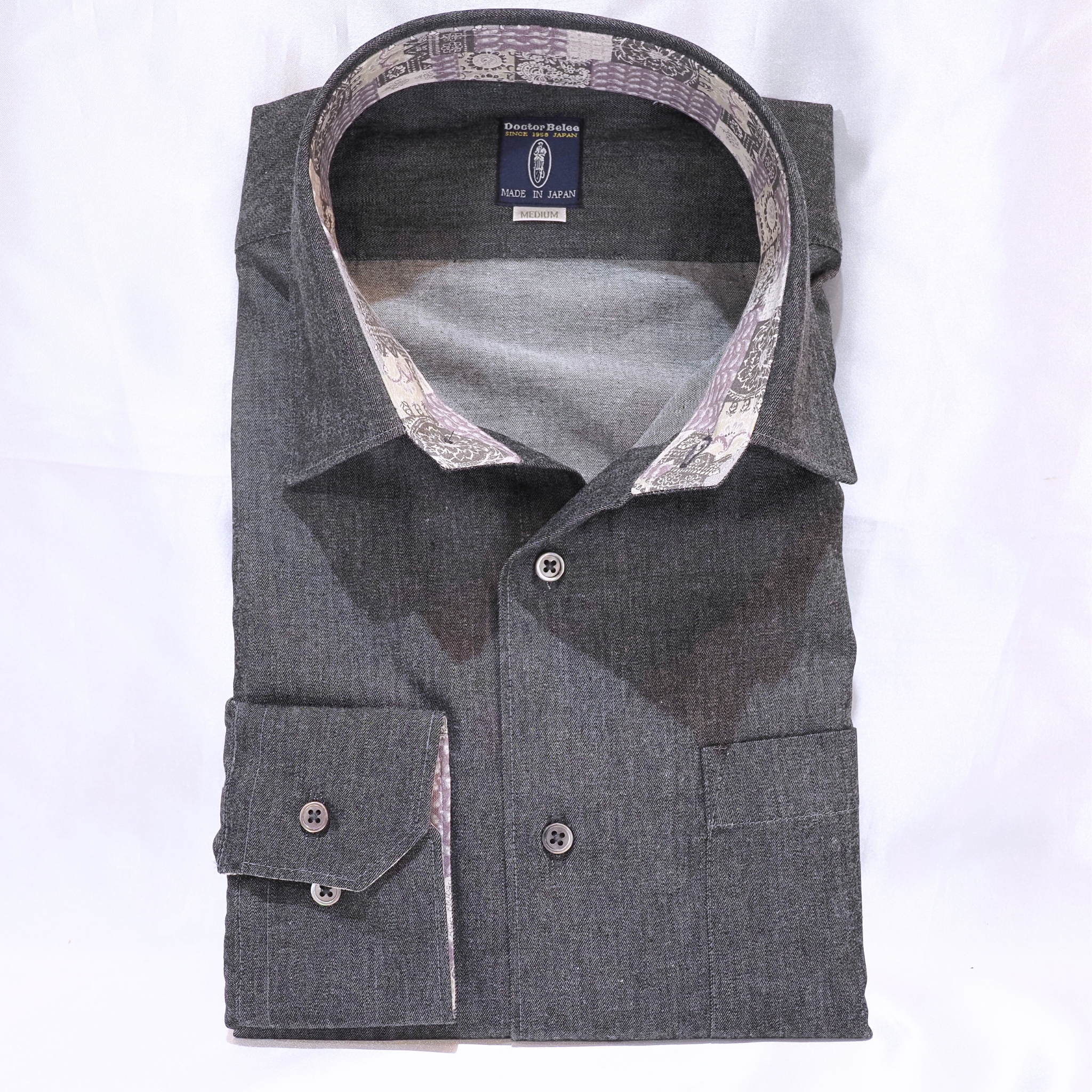 【シャンブレー S】ビジネスカジュアルシャツ長袖 N326101-3