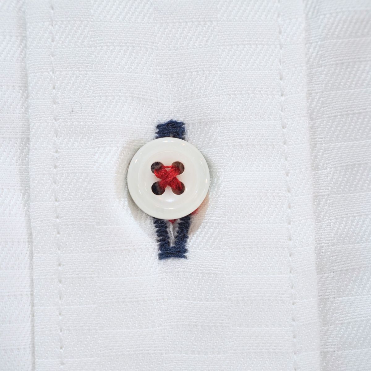 【長袖 S】左カフスイカリ刺繍シャツ