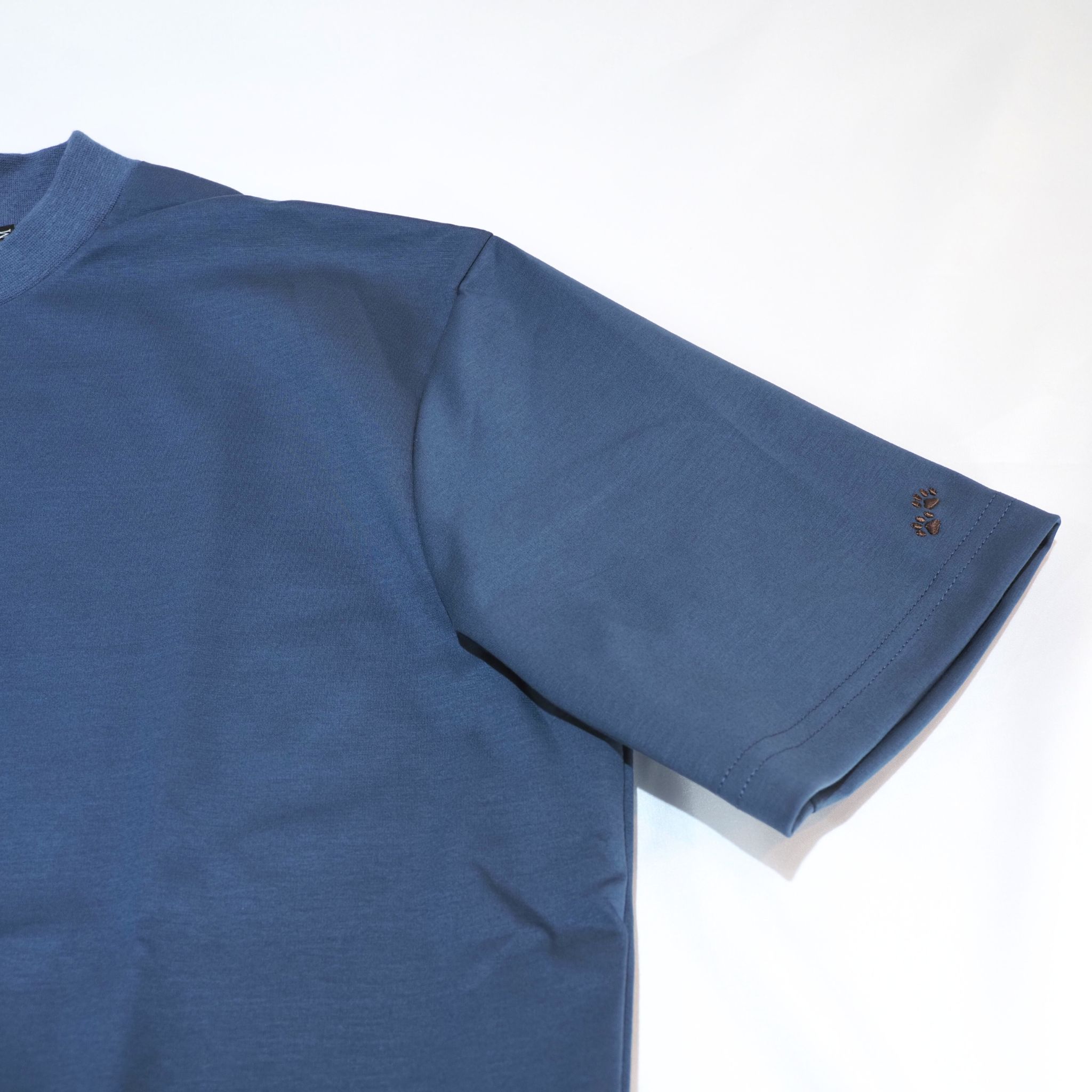 【半袖 L】N326141-3 ドレスTシャツ　インディゴブルー