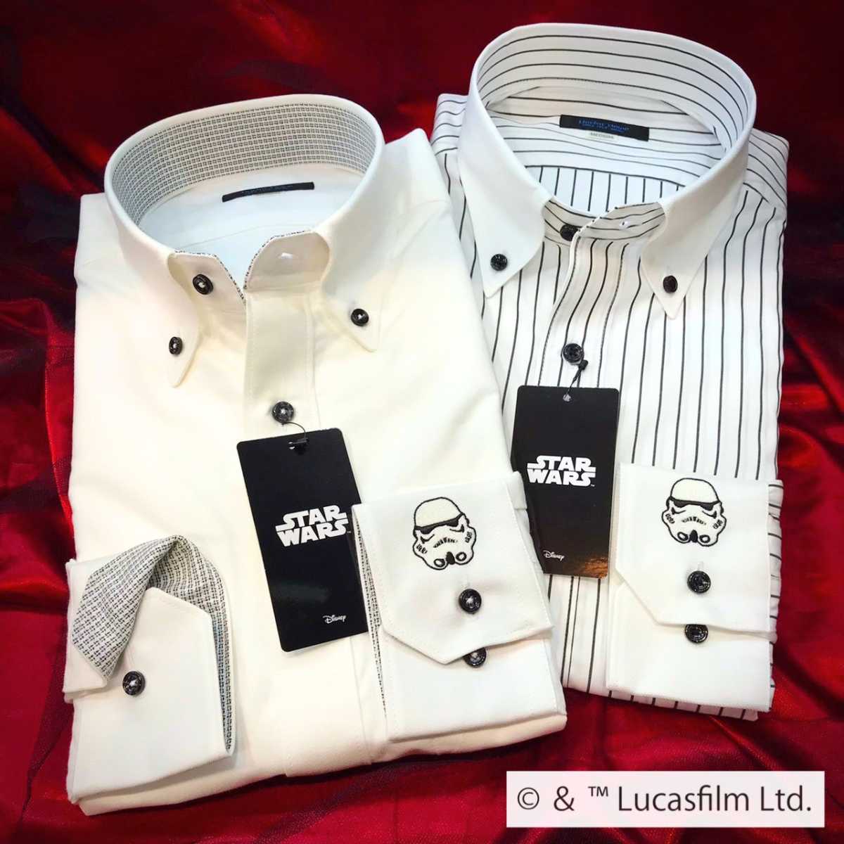 【STAR WARS / ストームトルーパー】長袖ワイシャツMサイズ