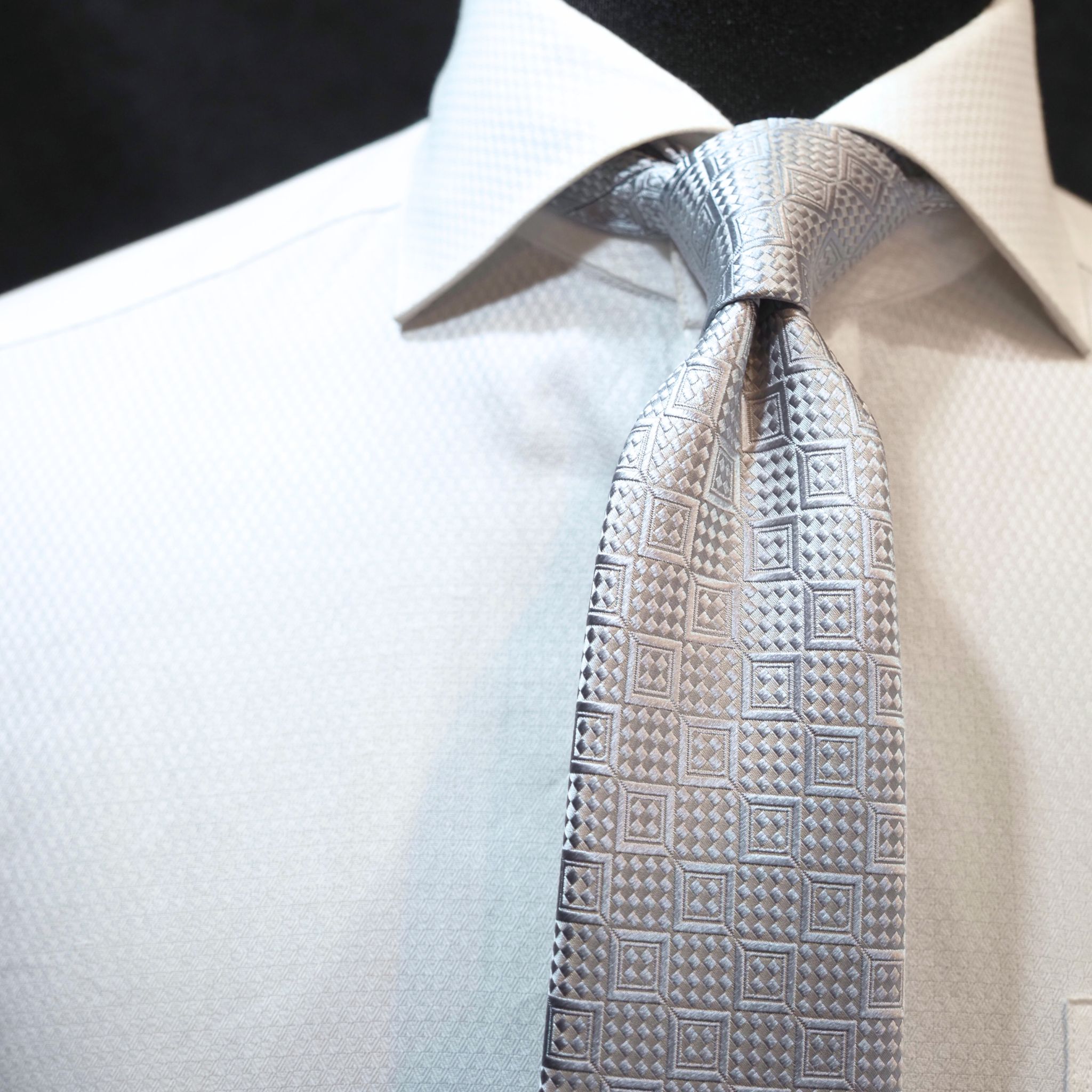 オリジナルソリッドタイ【シルバー】②