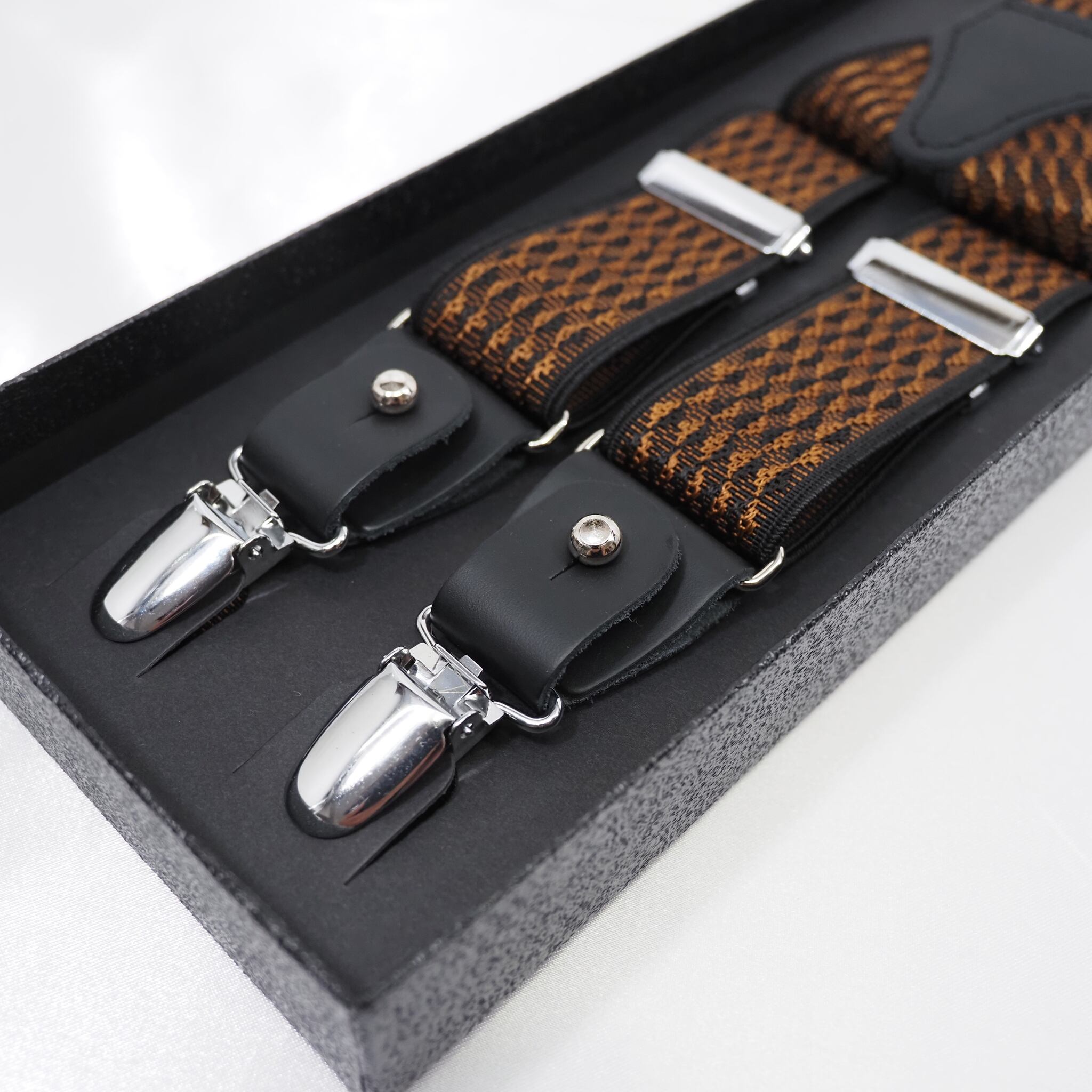 サスペンダー【ブラウン×オレンジ】