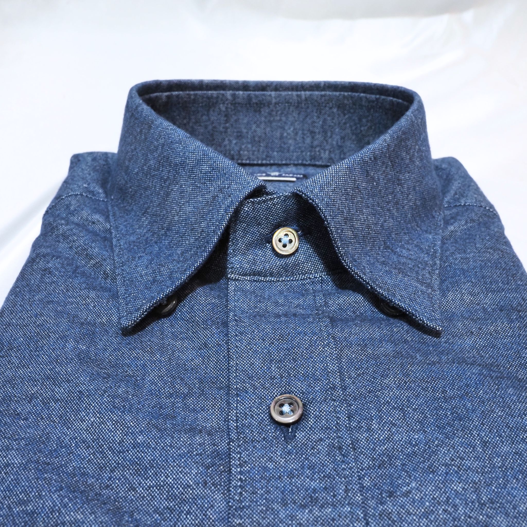 【ブラッシュドコットン L】ビジネスカジュアルシャツ長袖 N325121