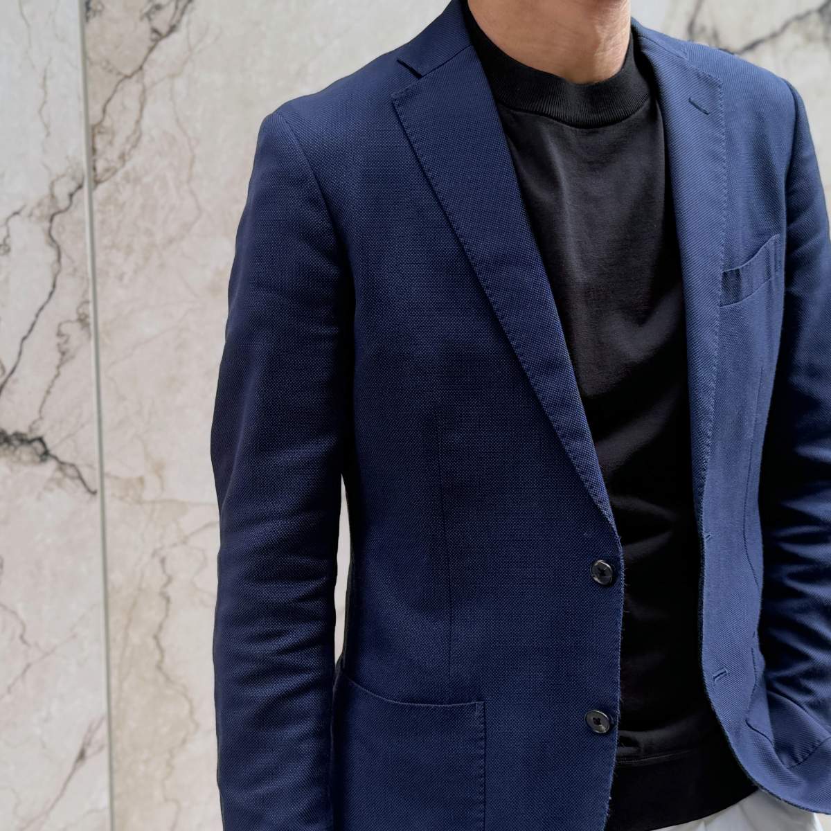 【半袖サマーニット クルーネック M】 KN6102-26DB-1