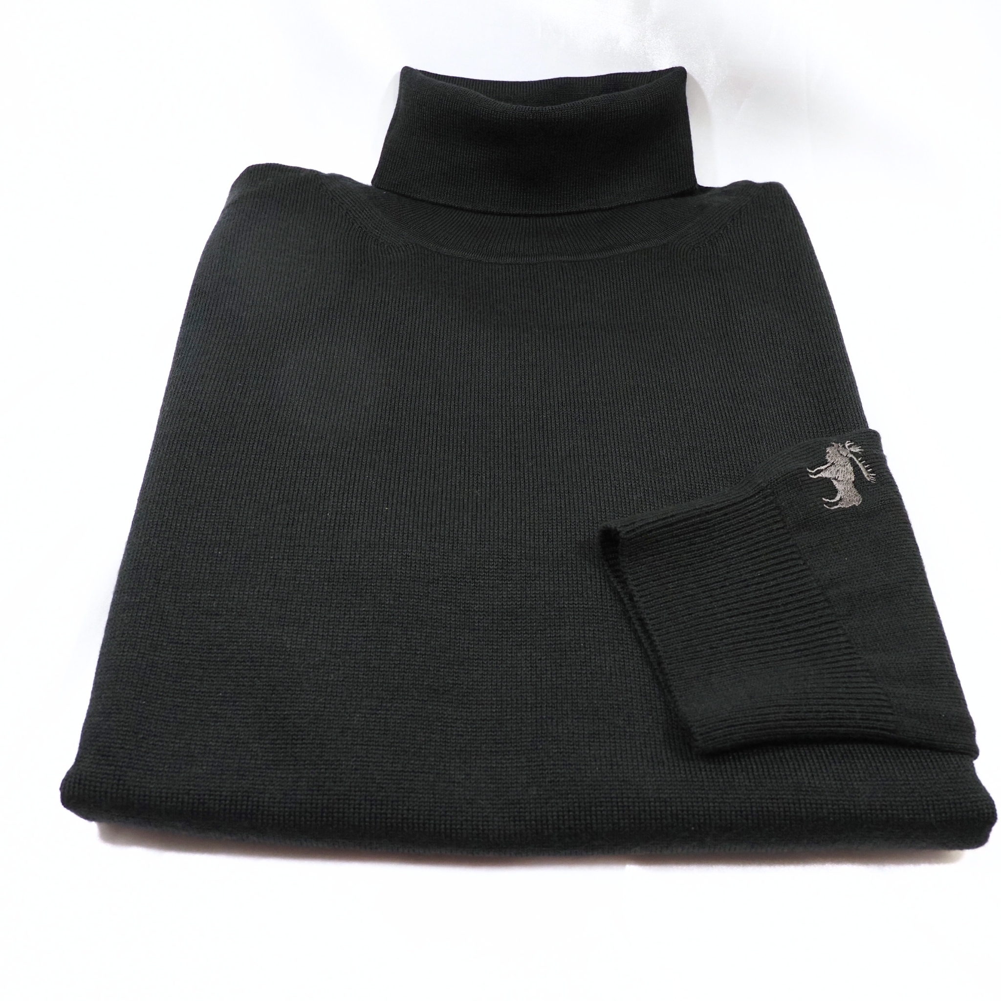 【オリジナルタートルネックニット Lサイズ】ブラック  KN5102-25DB-1