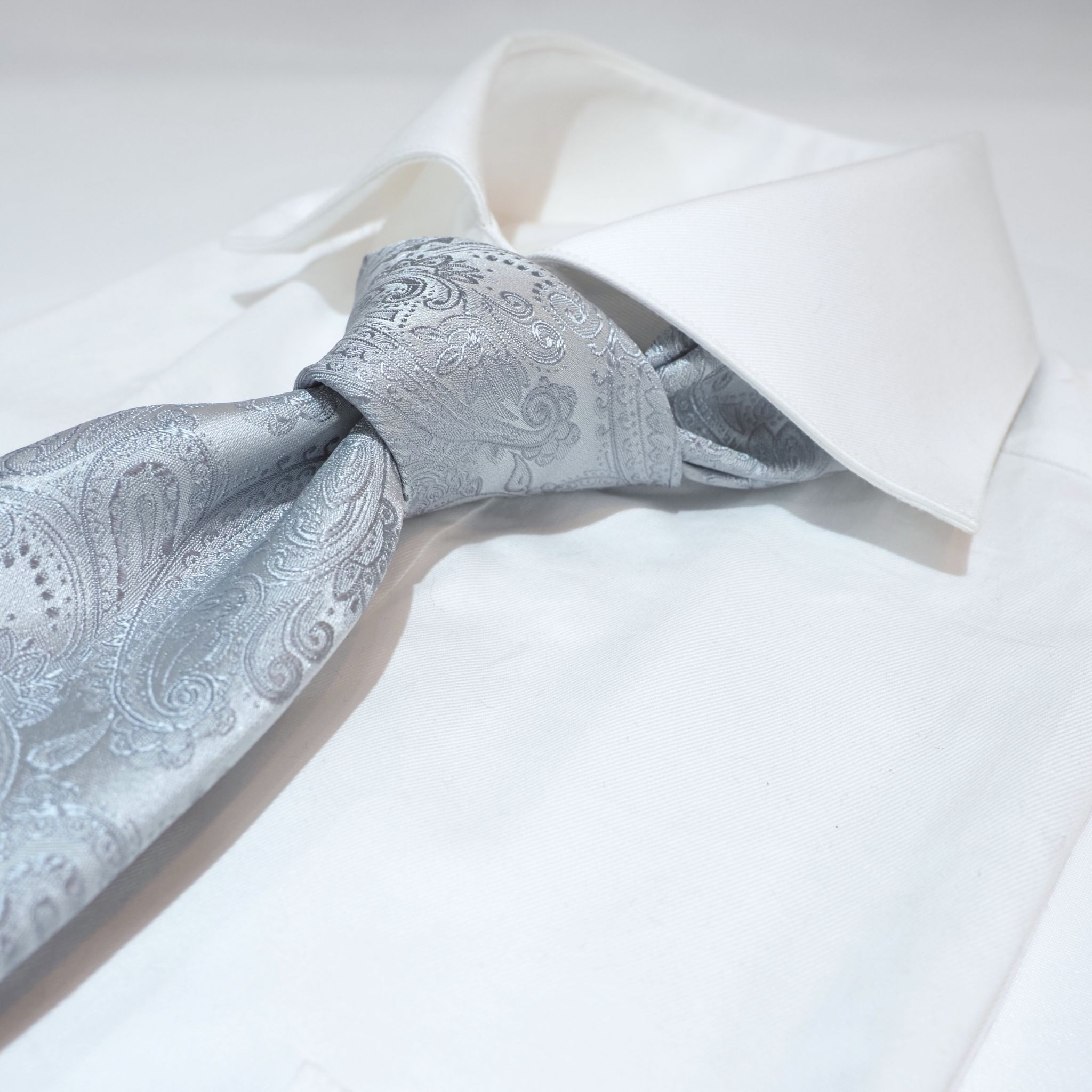 オリジナルソリッドタイ【シルバー】③