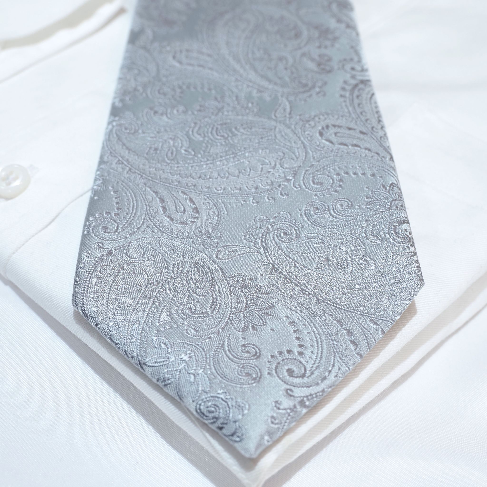 オリジナルソリッドタイ【シルバー】③