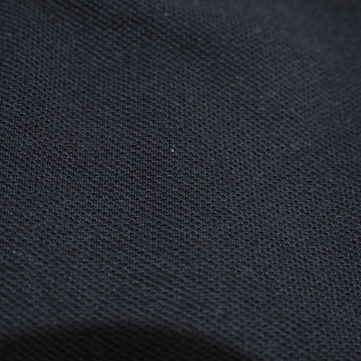 【半袖 L】ニットポロシャツ　N326113   ブラック