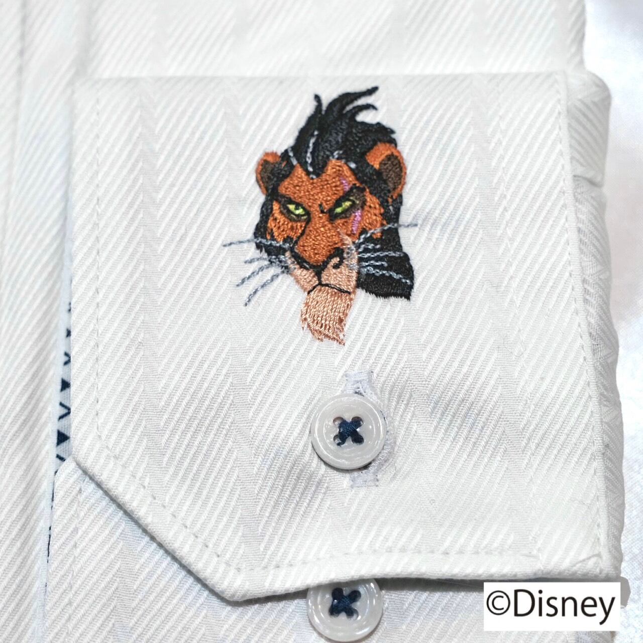 【Disney】ライオン・キング/刺繍ワイシャツ　【M】