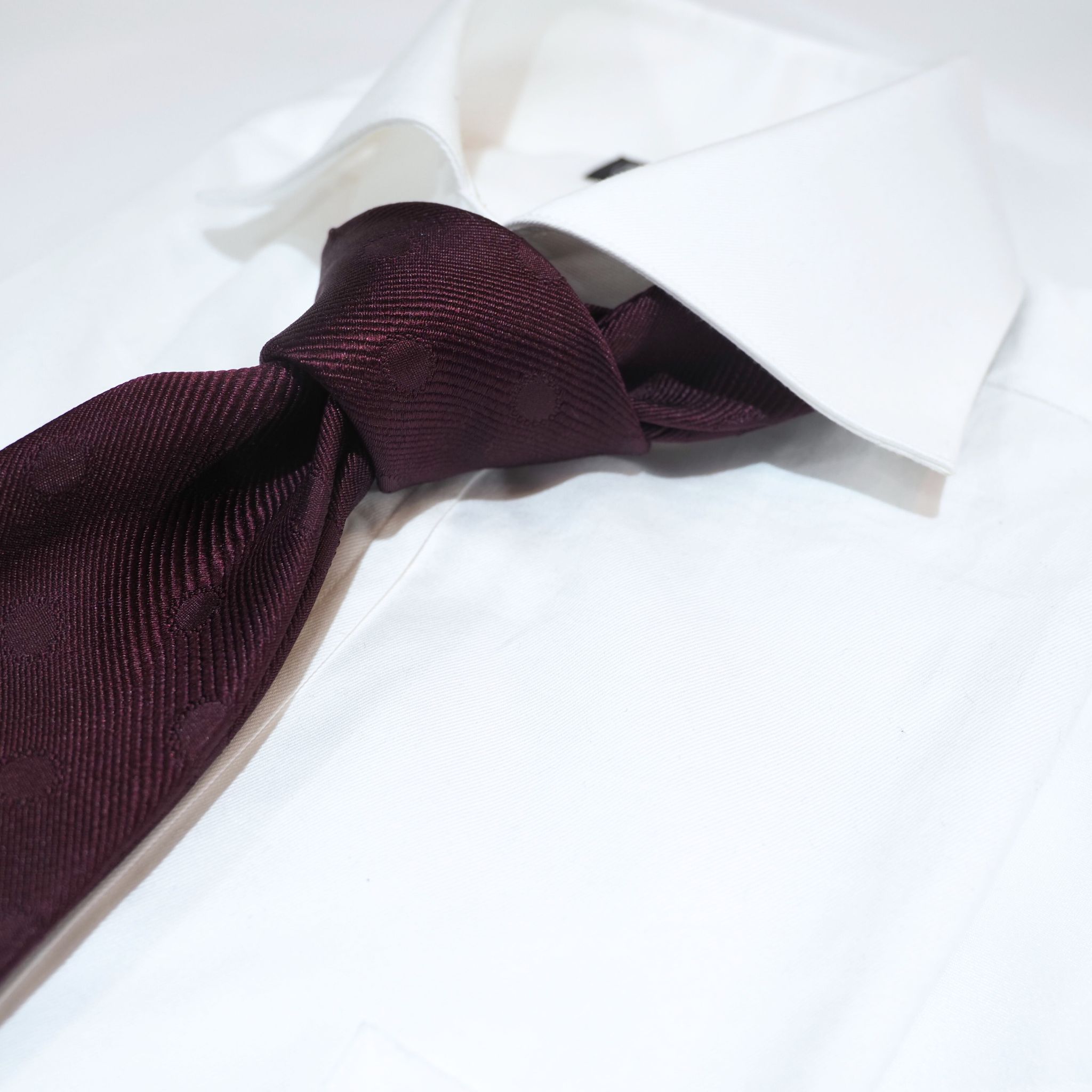 オリジナルソリッドタイ【エンジ】⑤