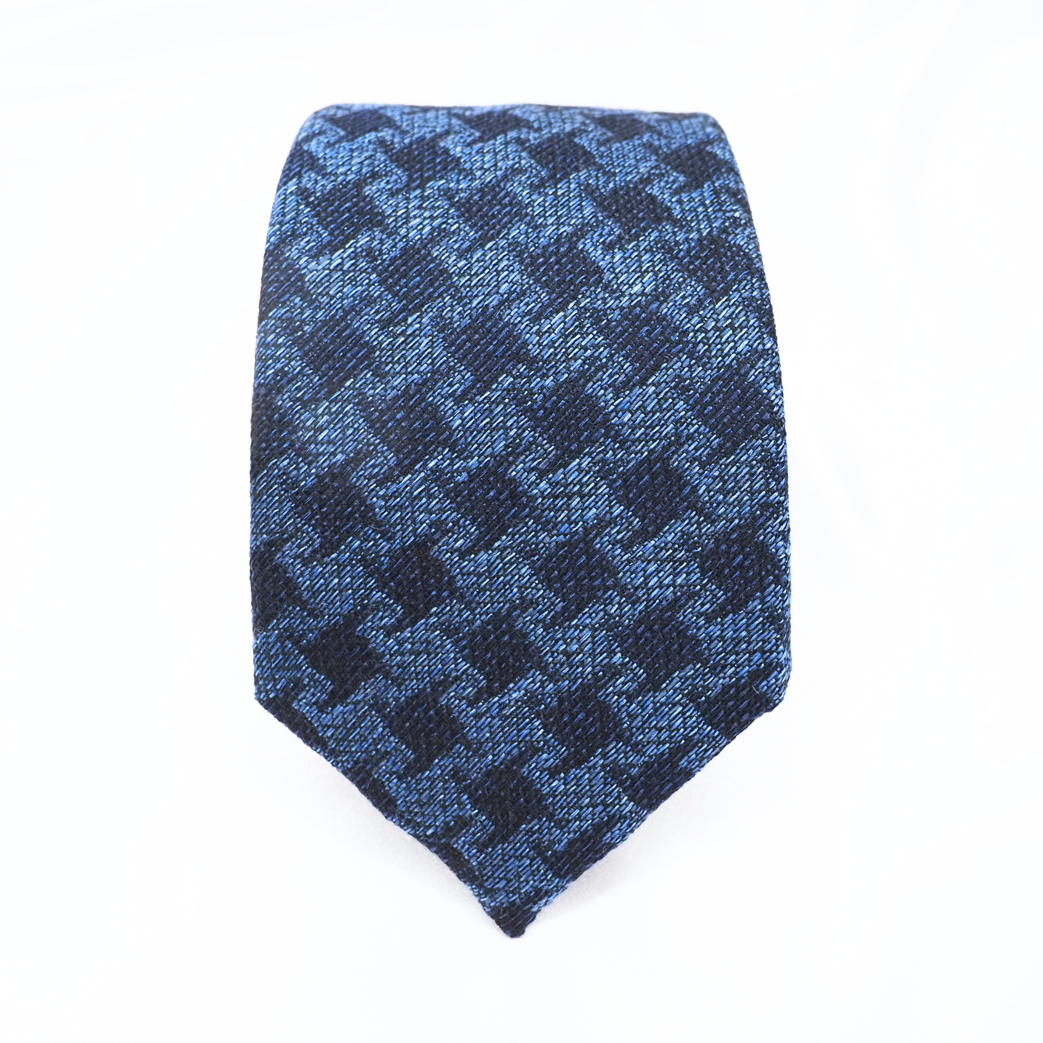 ブルーネームタイ コットン・ウール混
