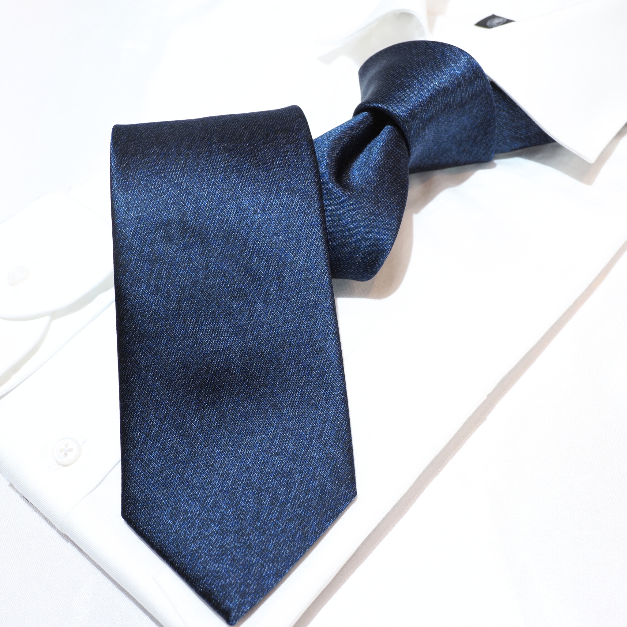 ゴールドネーム<6色メランジ> 紺