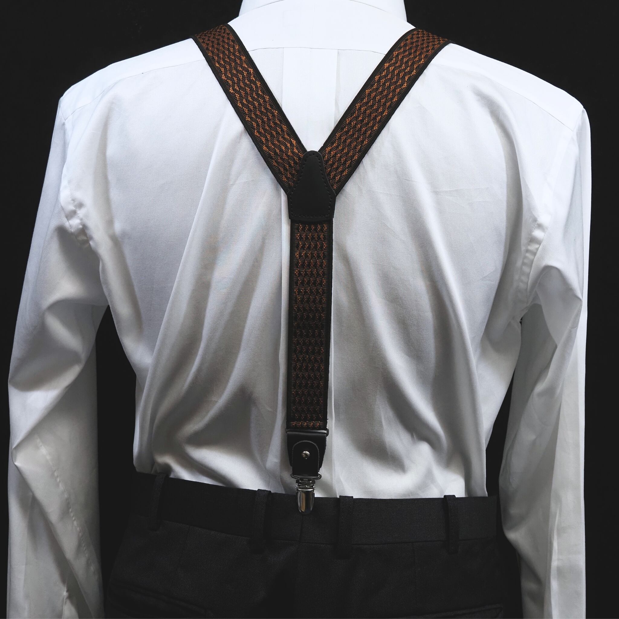 サスペンダー【ブラウン×オレンジ】