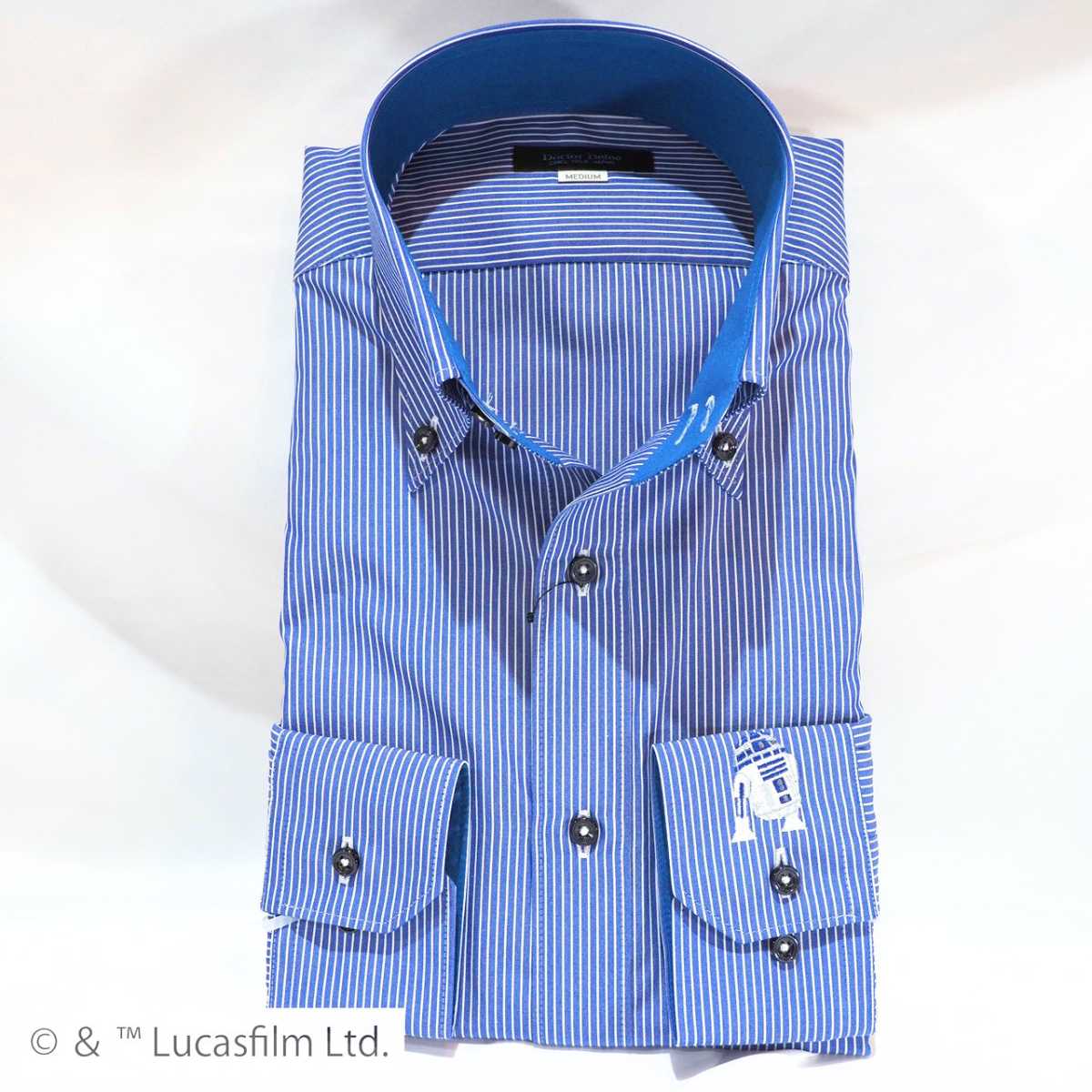 【STAR WARS / R2-D2】長袖ワイシャツ3Lサイズ