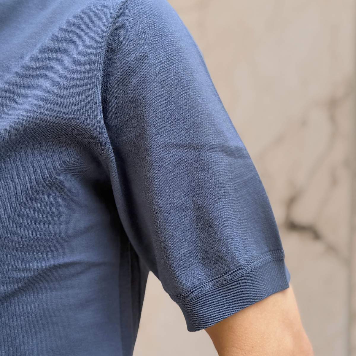 【半袖サマーニット クルーネック L】 KN6102-26DB-2