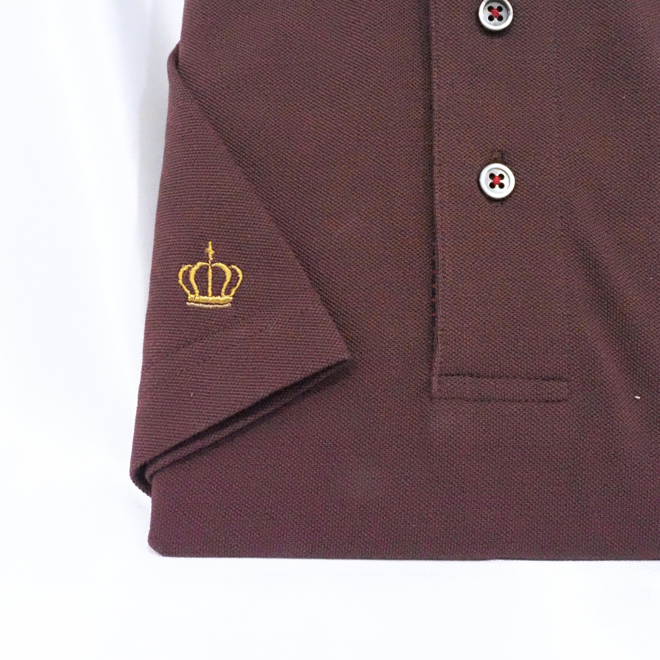 【半袖 3L】ニットポロシャツ　324982-2  ボルドー