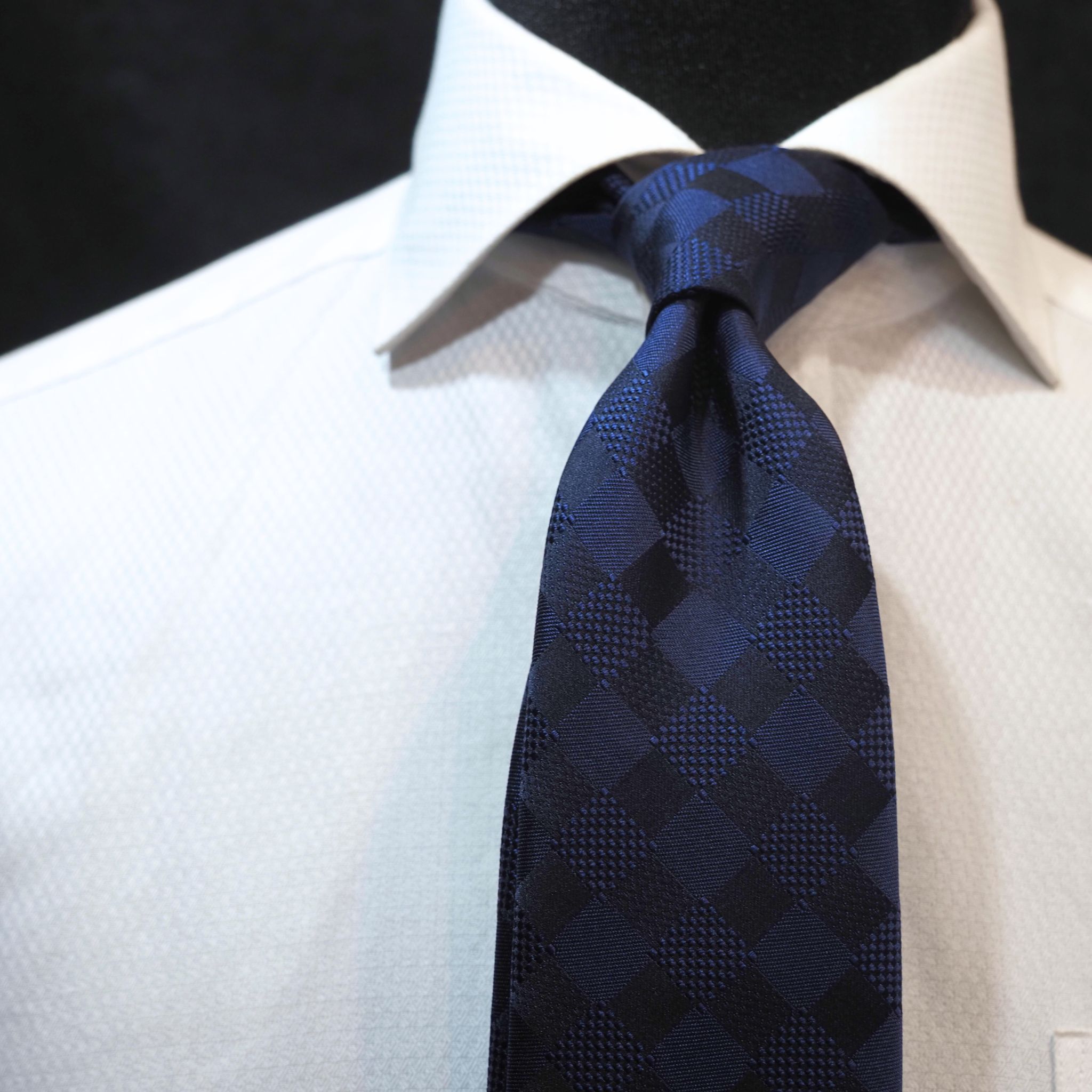 オリジナルソリッドタイ【紺】③