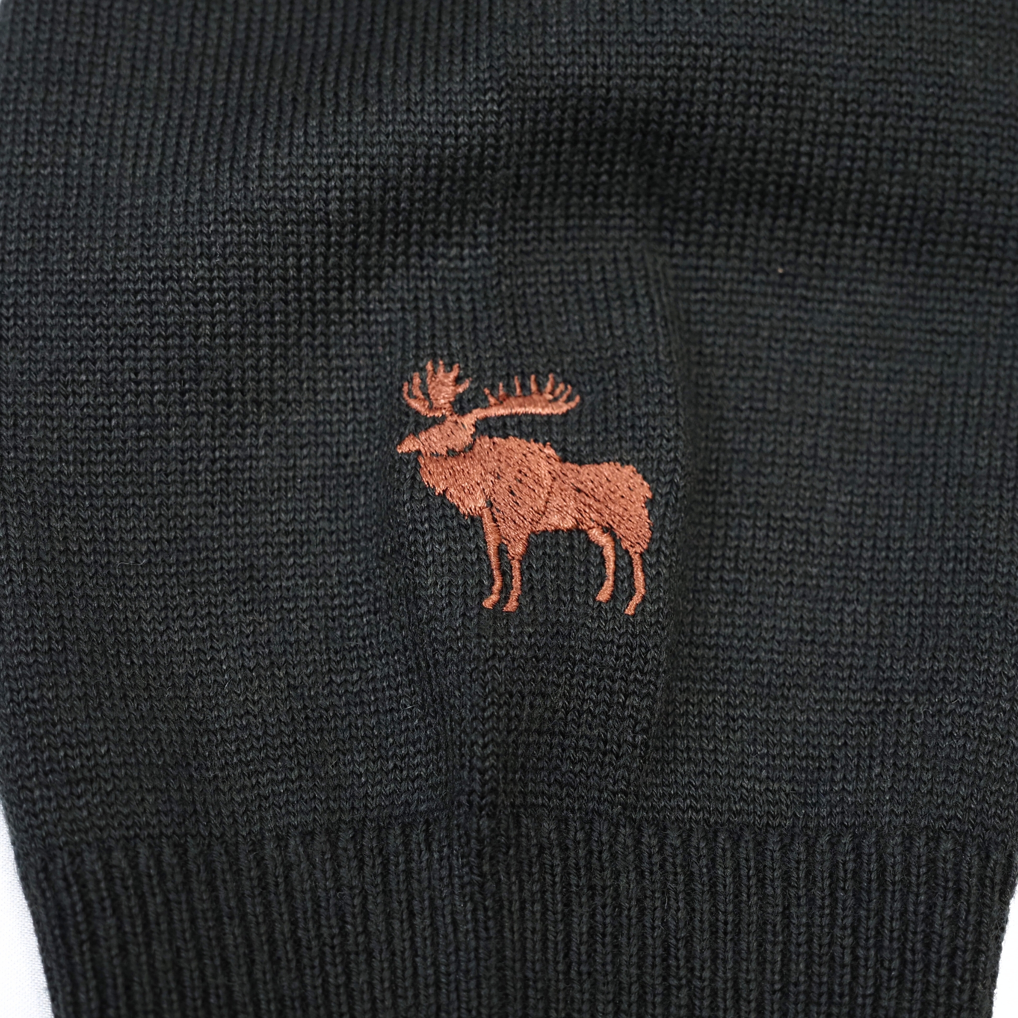 【オリジナルモックネックニット Lサイズ】ブラック KN5101-25DB-1