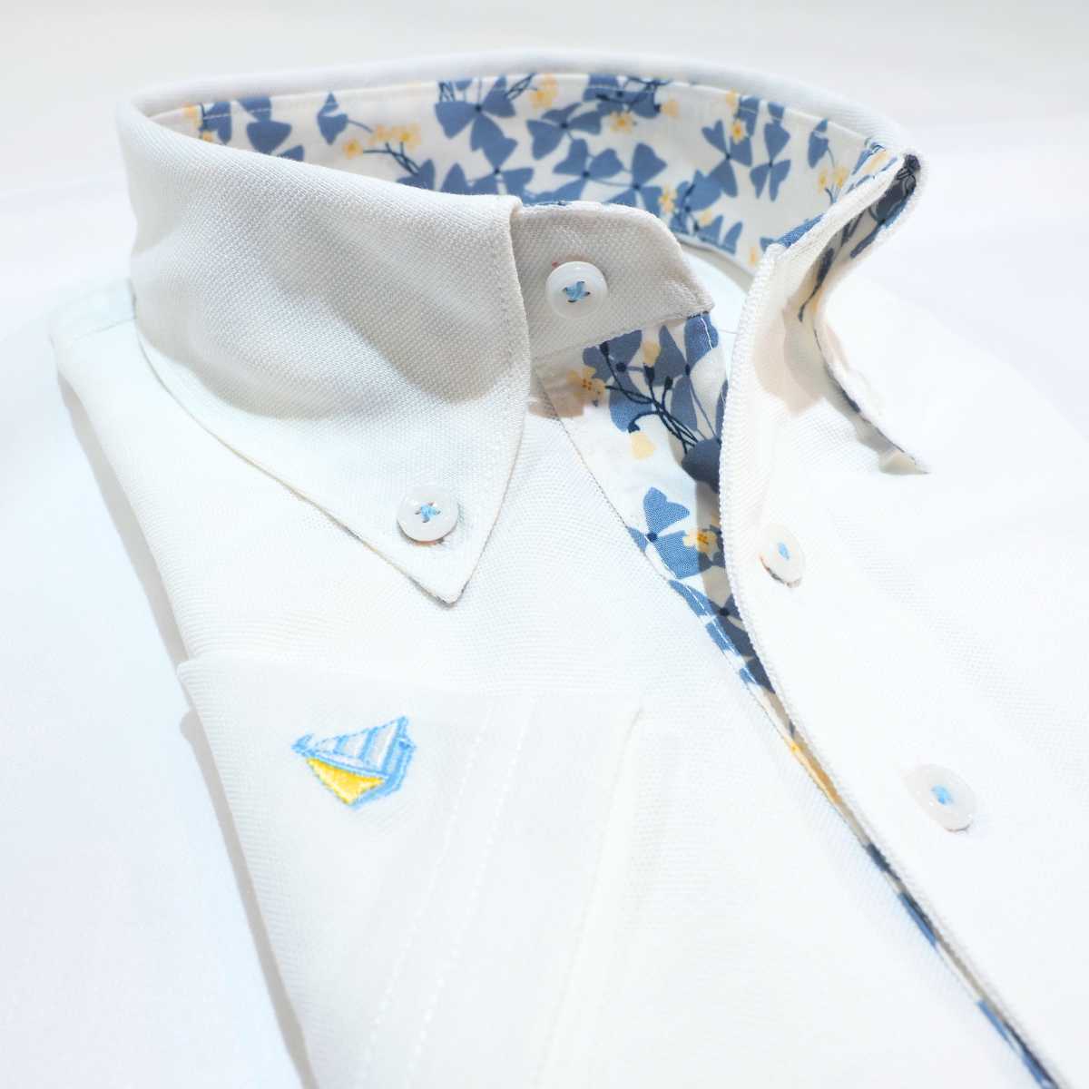 【半袖 L】ニットポロシャツ　N326111 ホワイト