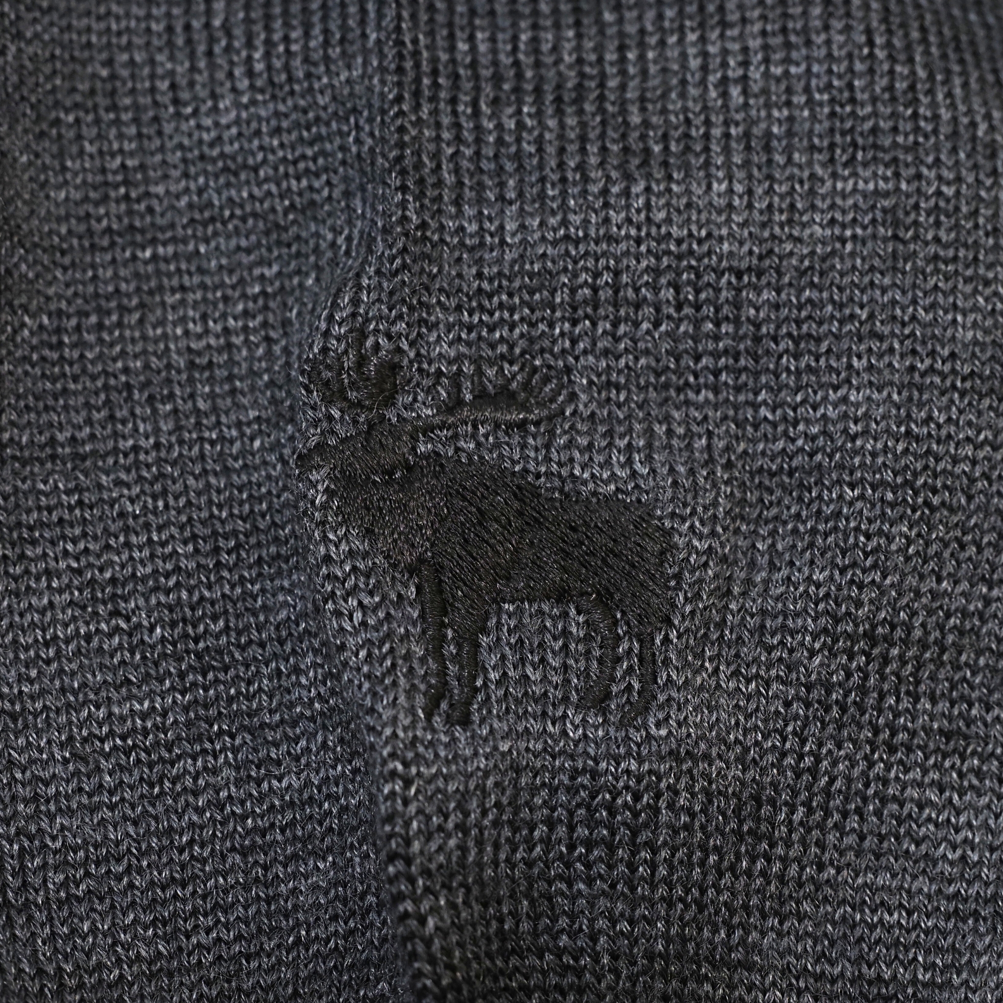 【オリジナルモックネックニット Lサイズ】グレー KN5101-25DB-2