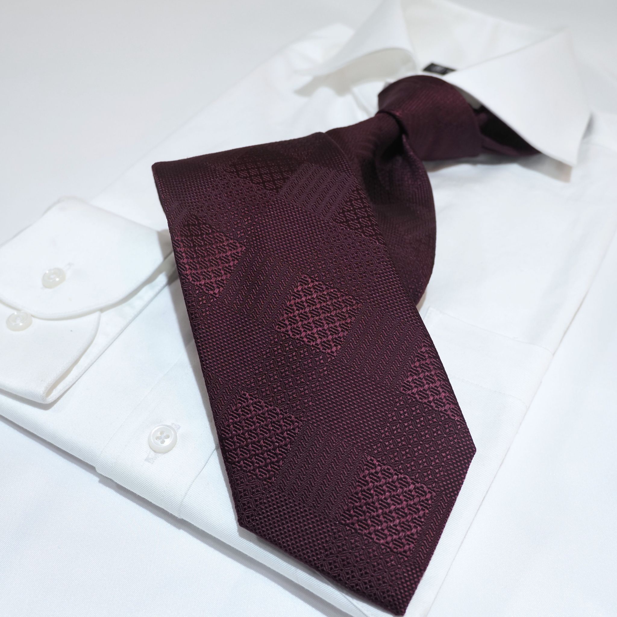 オリジナルソリッドタイ【エンジ】②