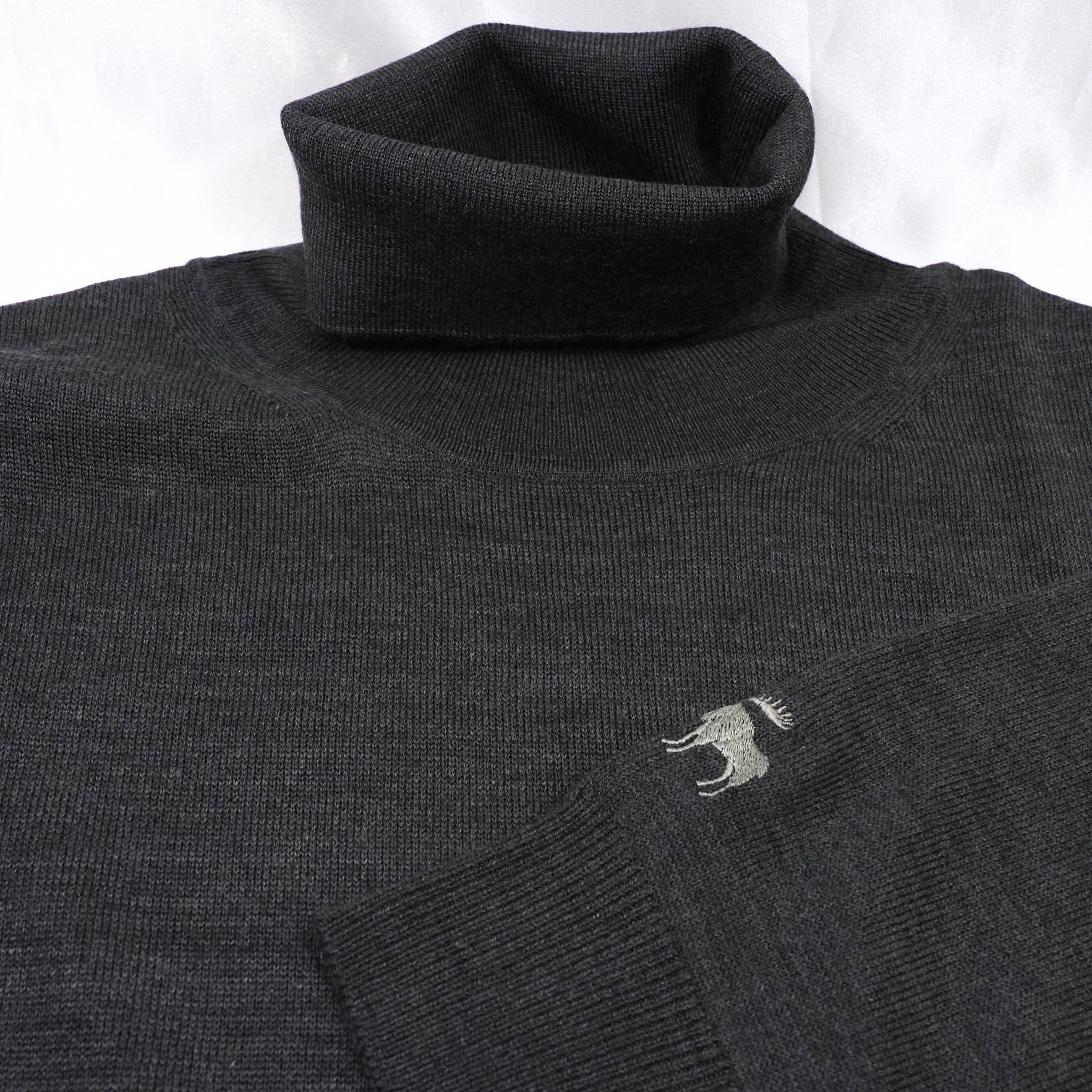 【オリジナルタートルネックニット LLサイズ】グレー  KN5102-25DB-2