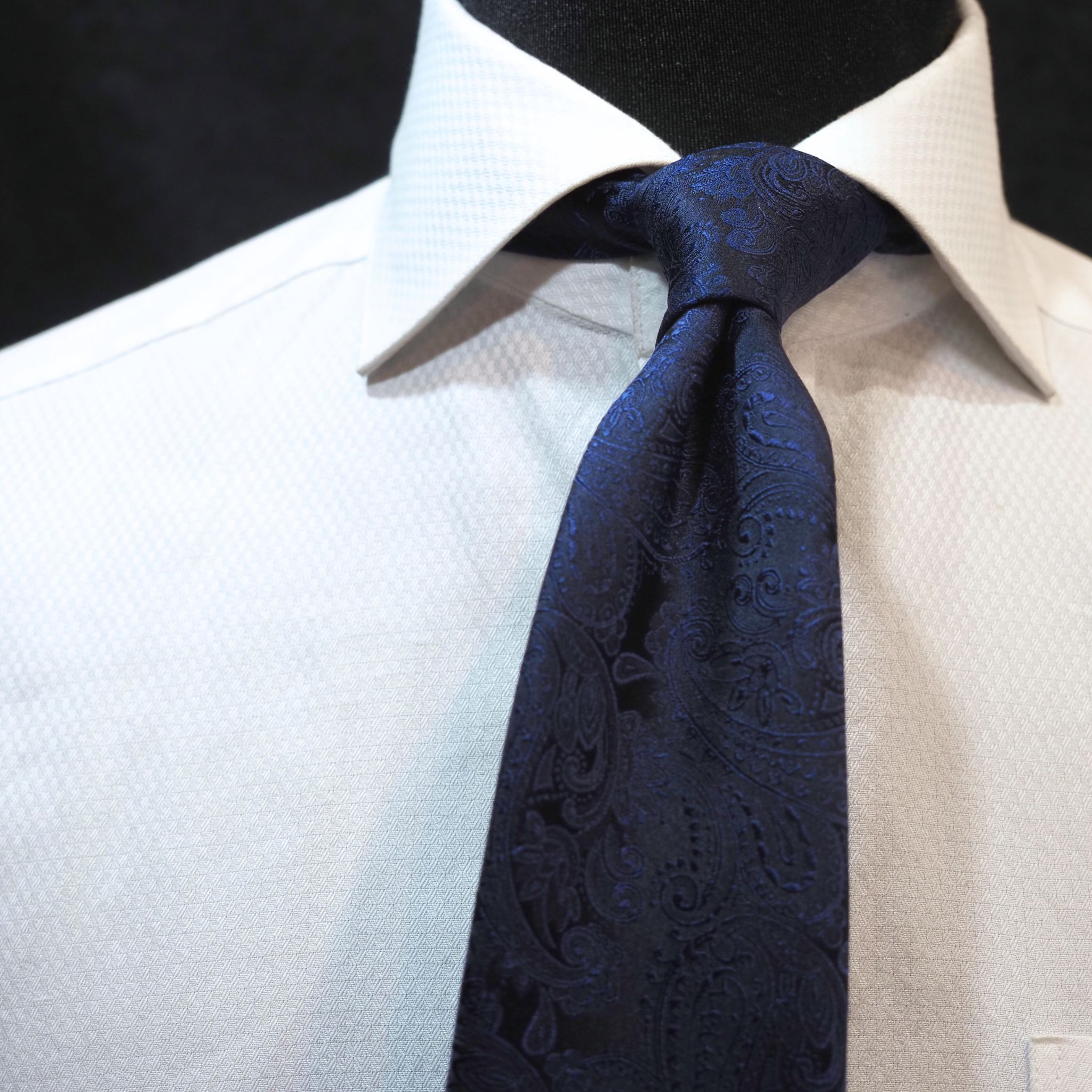 オリジナルソリッドタイ【紺】⑧