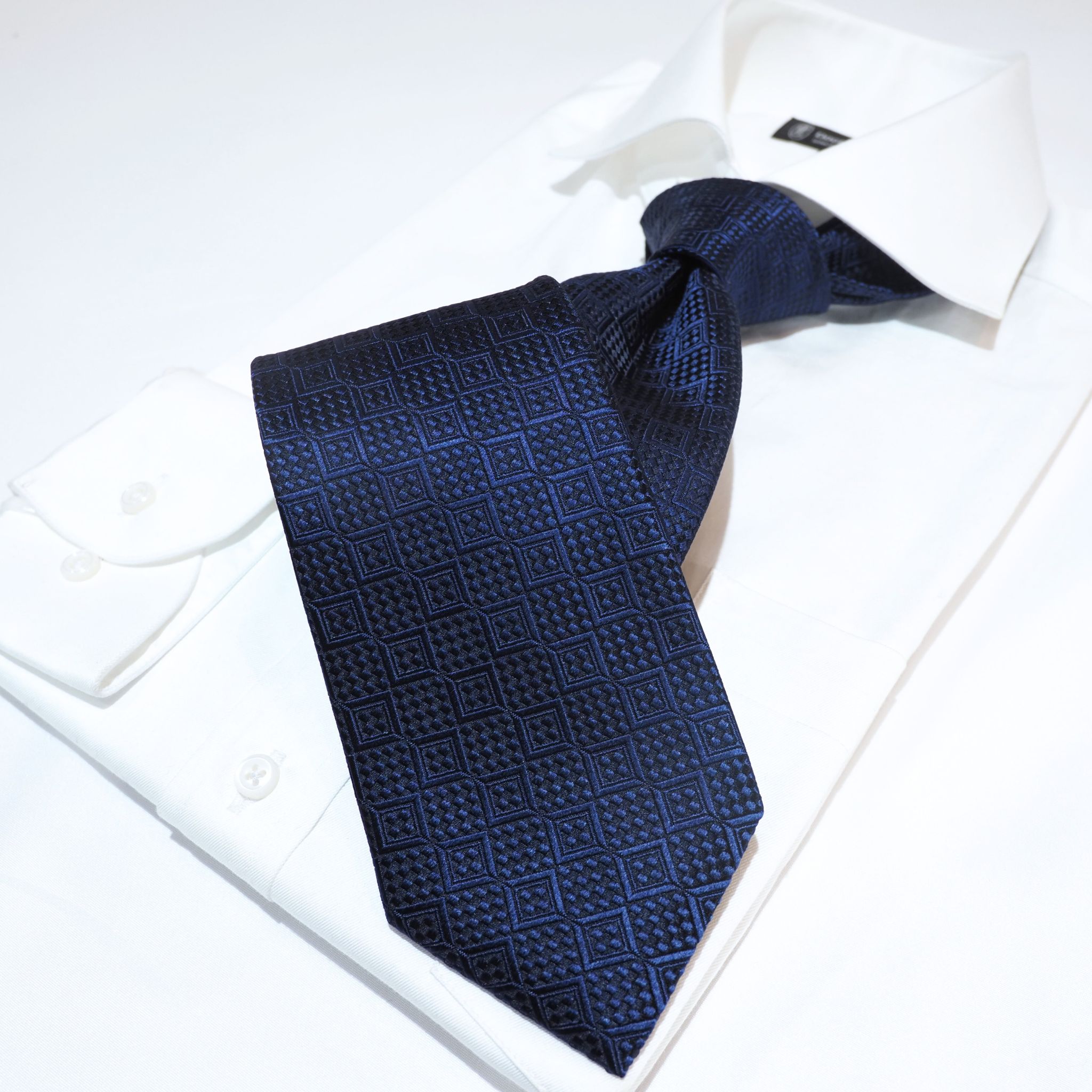 オリジナルソリッドタイ【紺】⑤