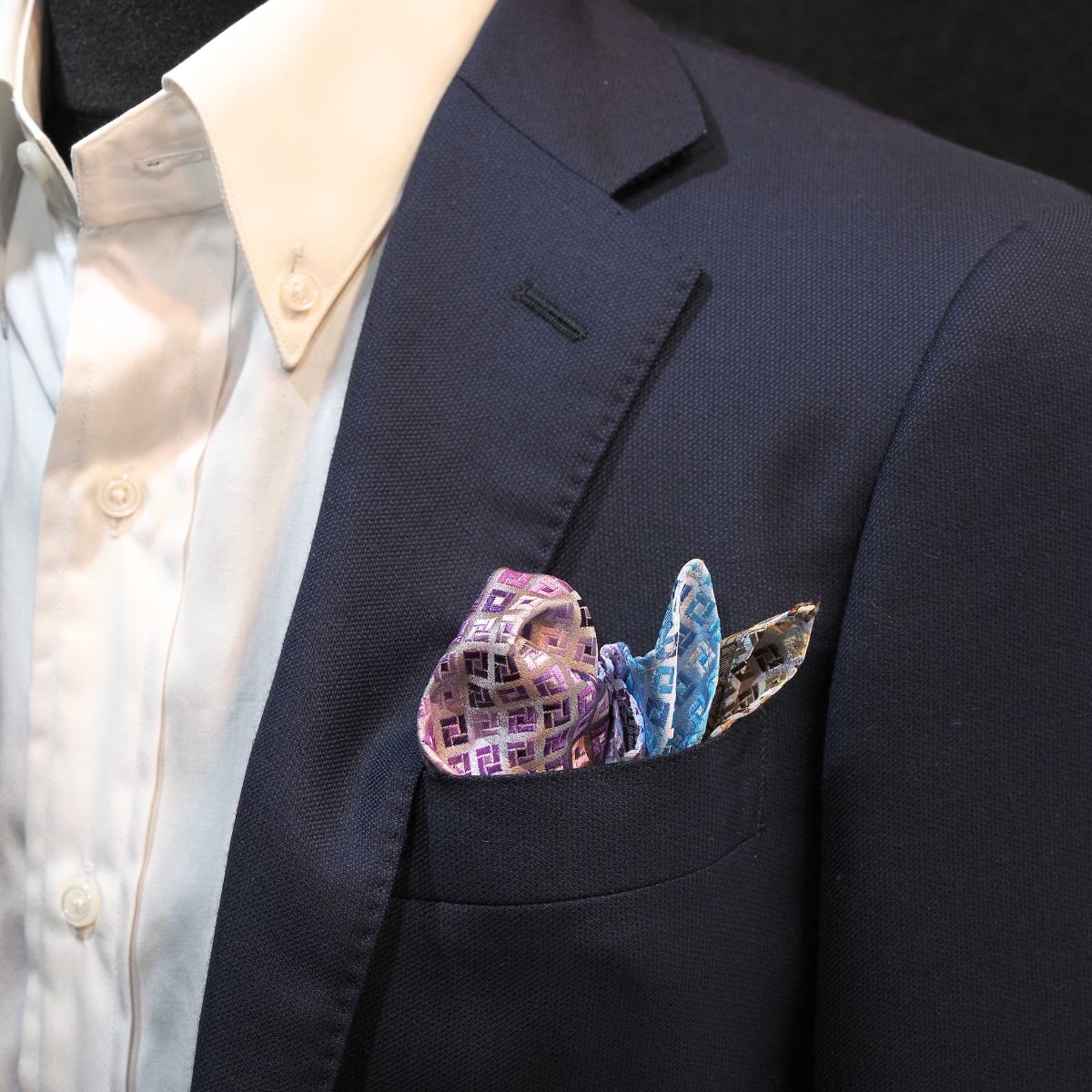 VANNERS Silk ポケットチーフ
