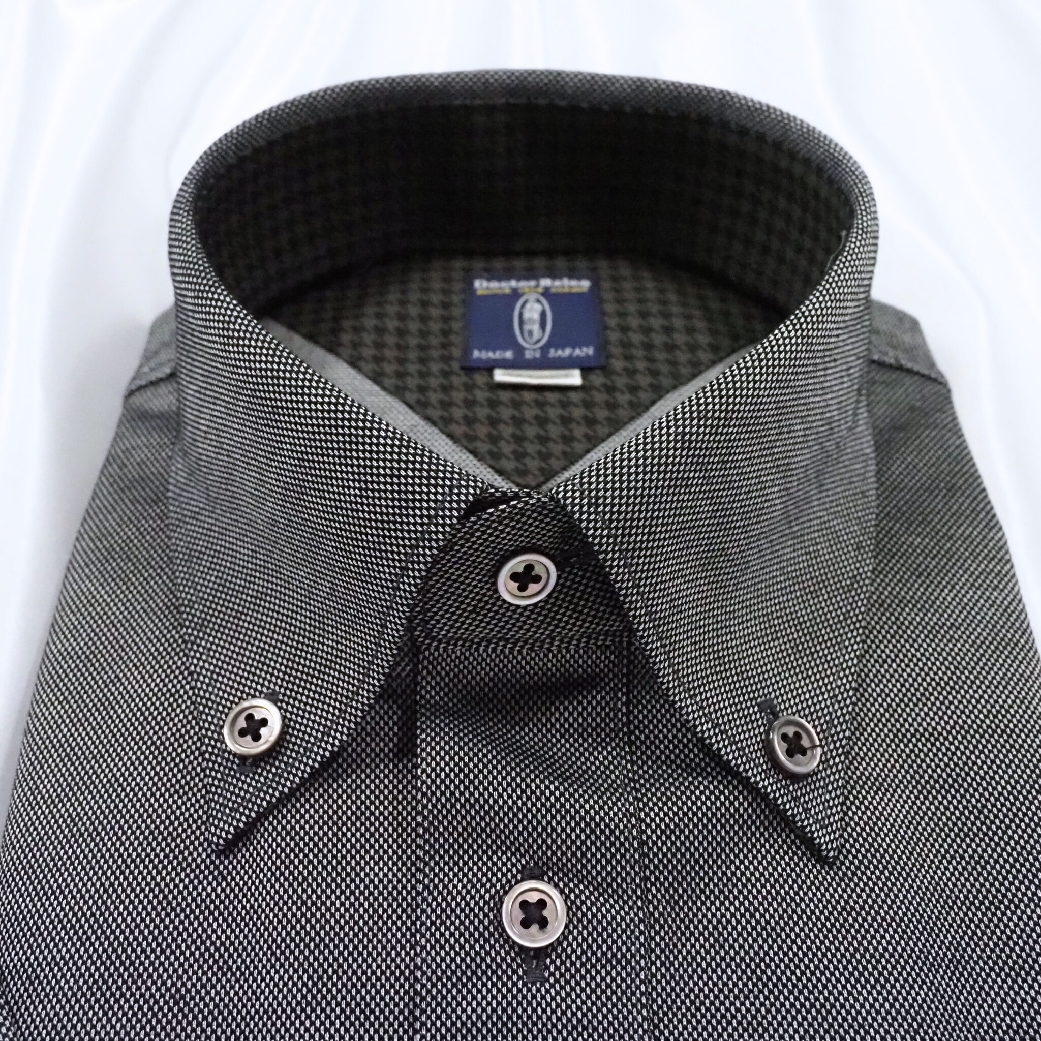 【半袖 S】ニットポロシャツ　324988-2　ブラックモク