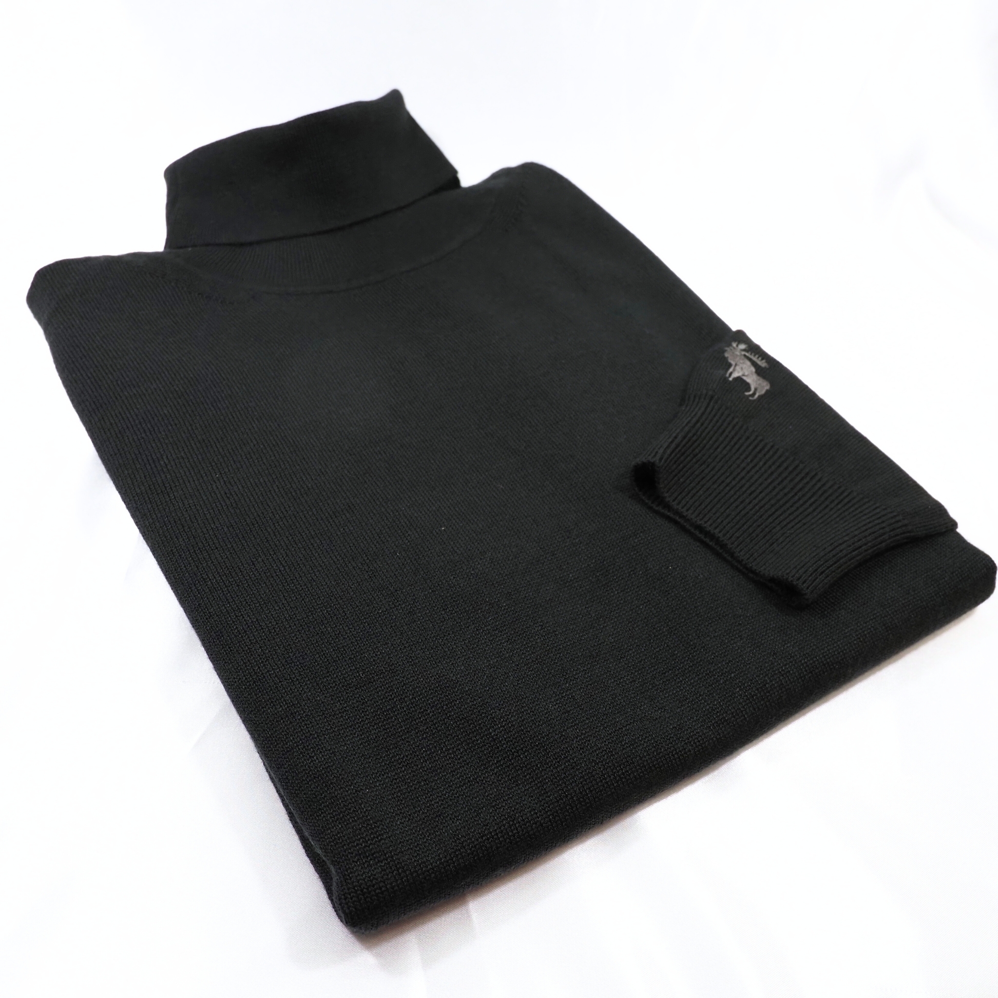 【オリジナルタートルネックニット Mサイズ】ブラック  KN5102-25DB-1