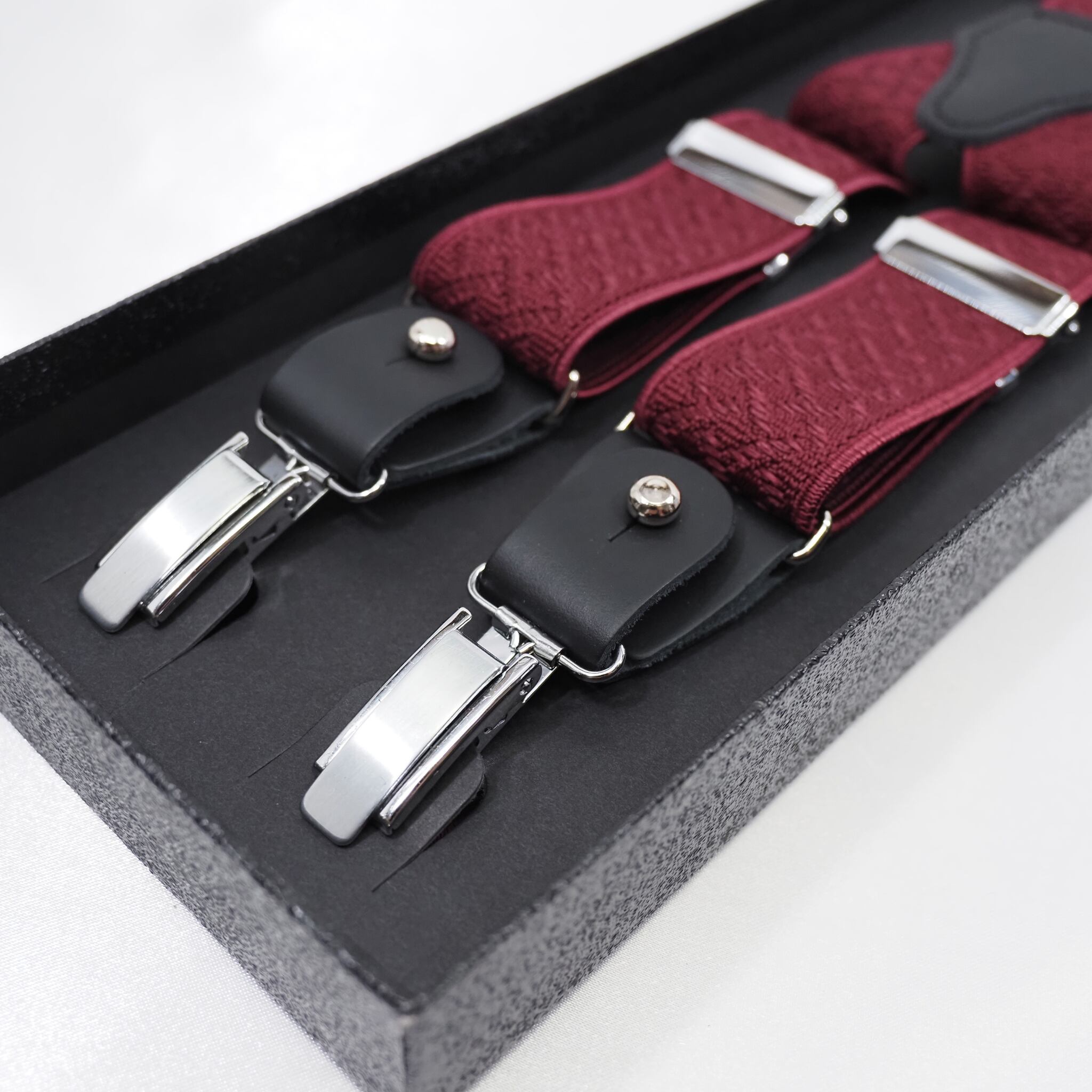 サスペンダー【エンジ】