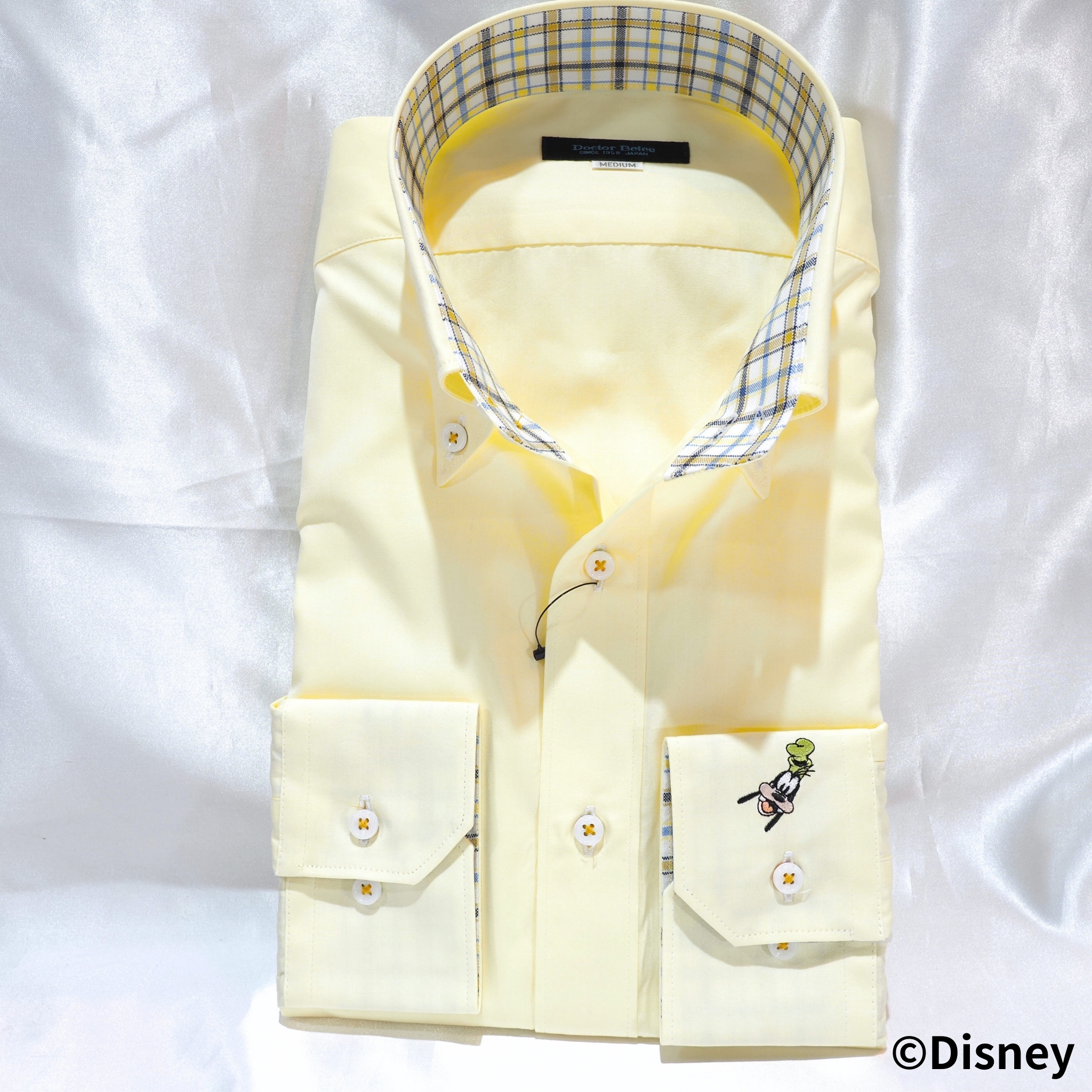 【Disney／グーフィー】刺繍ワイシャツ LLサイズ