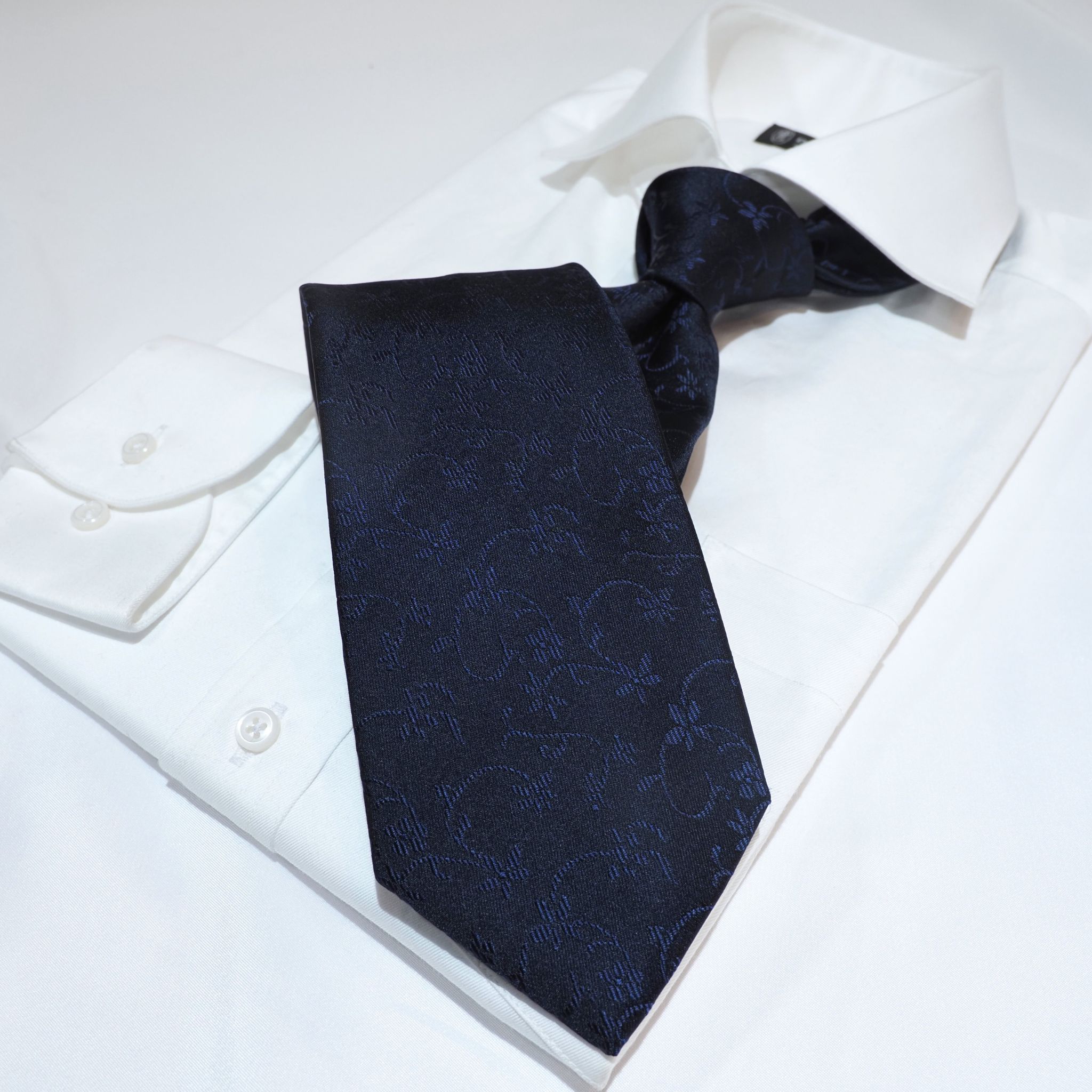 オリジナルソリッドタイ【紺】⑦