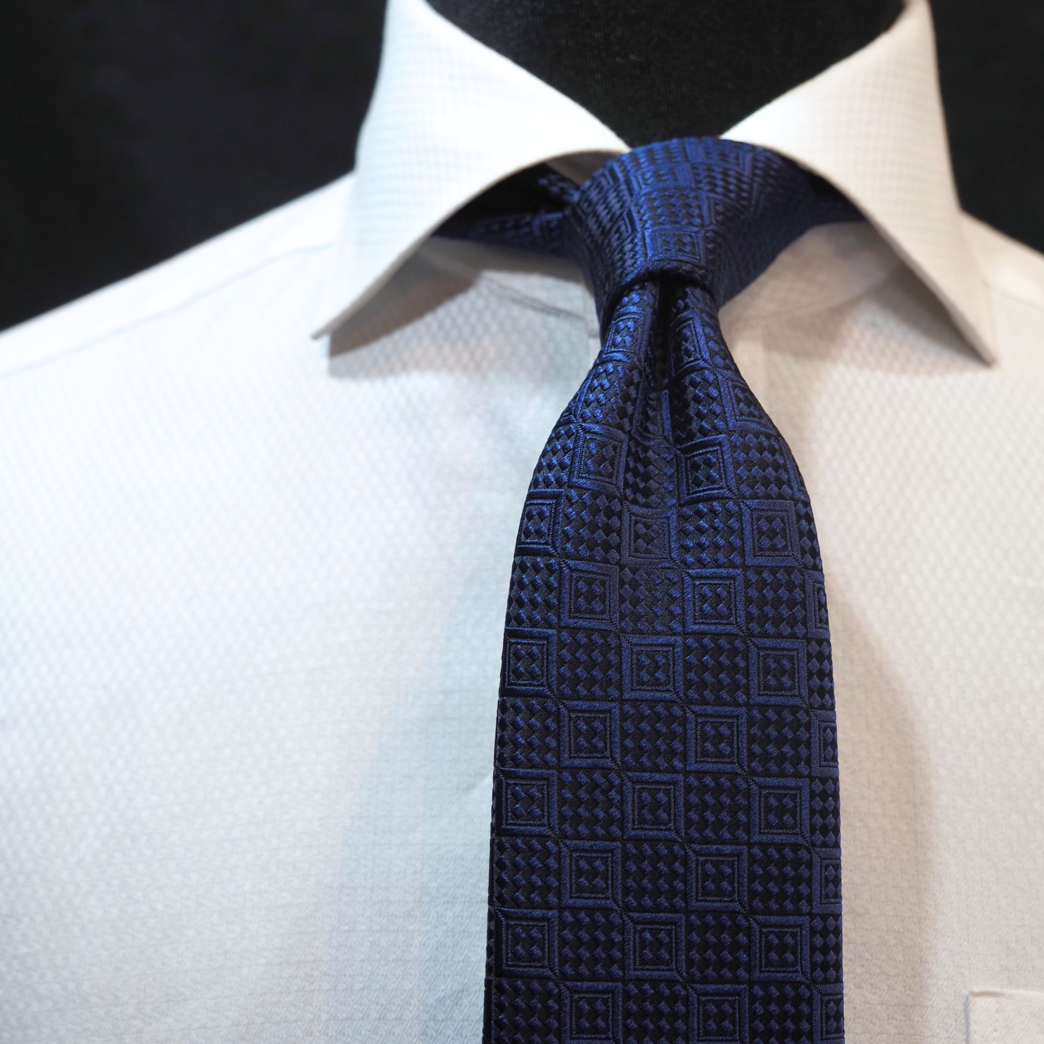 オリジナルソリッドタイ【紺】⑤