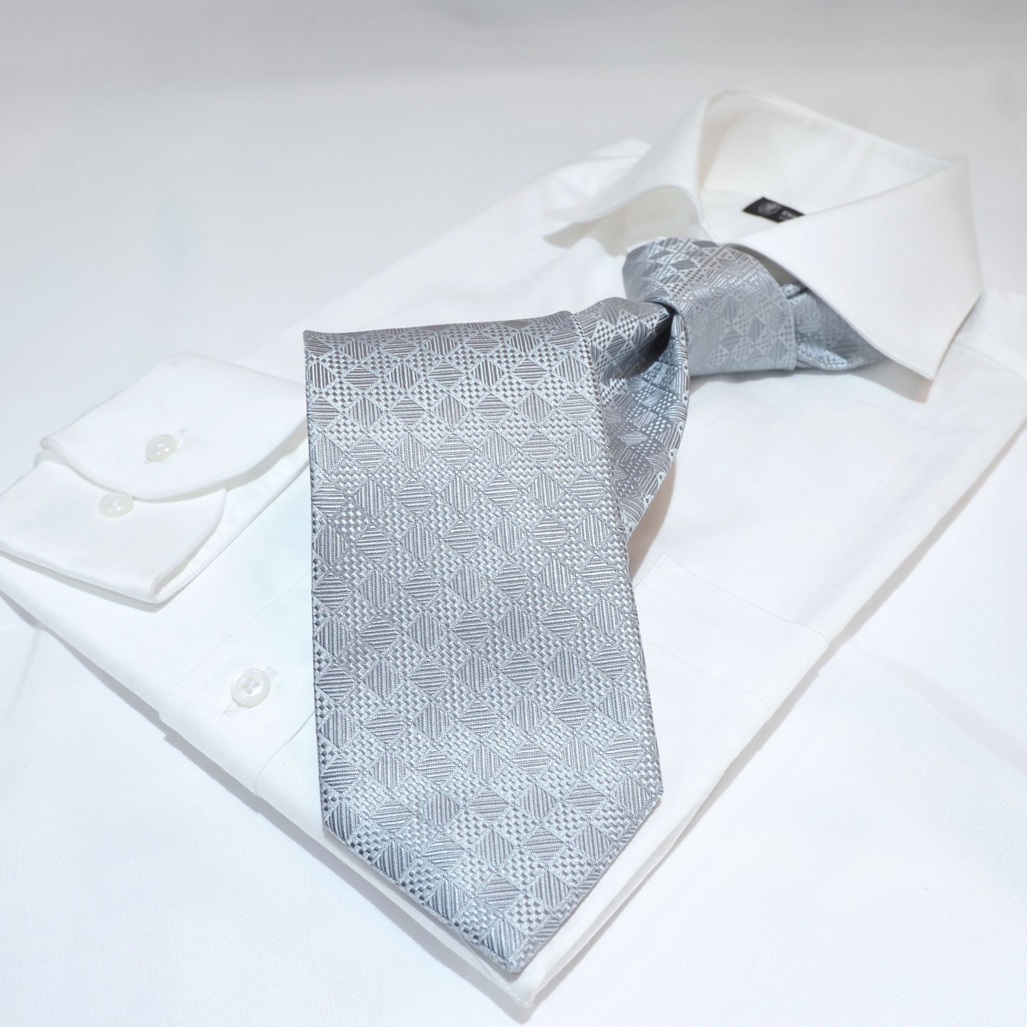 オリジナルソリッドタイ【シルバー】⑤