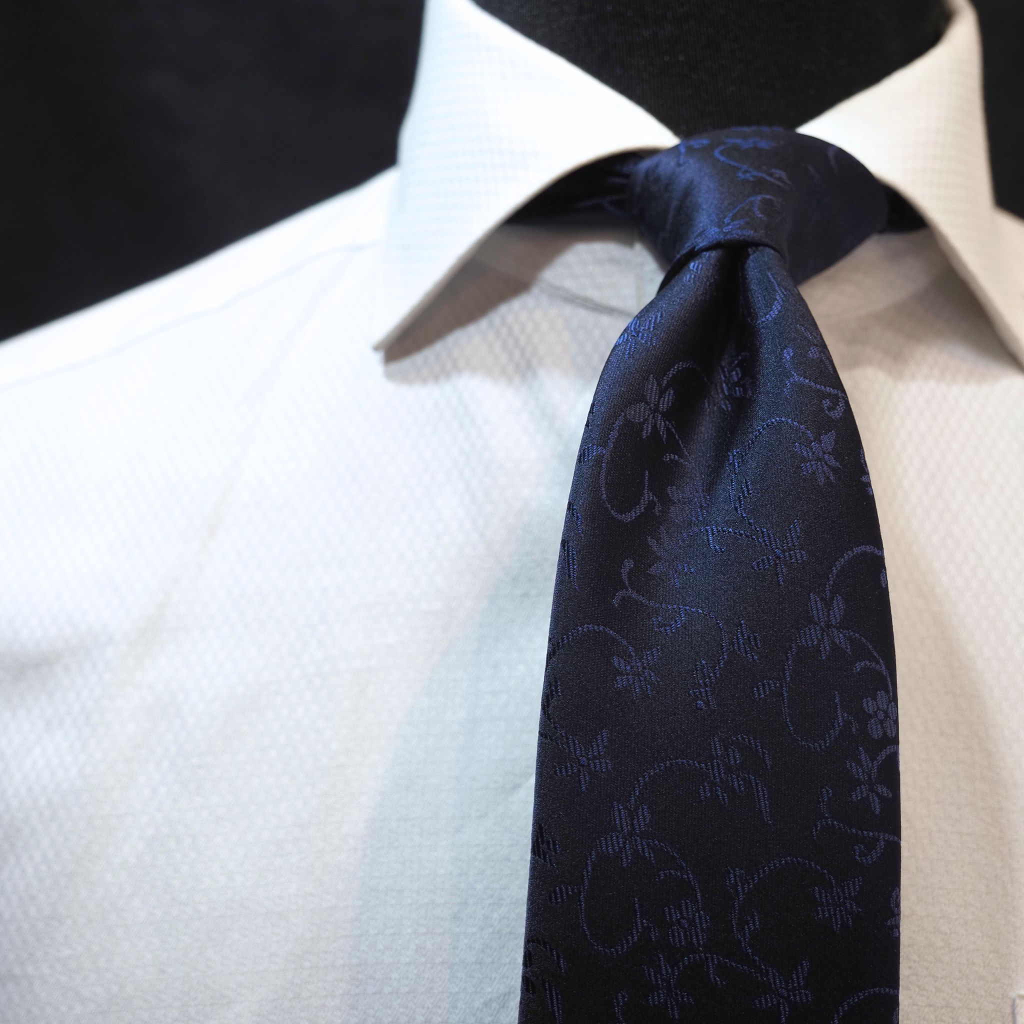 オリジナルソリッドタイ【紺】⑦