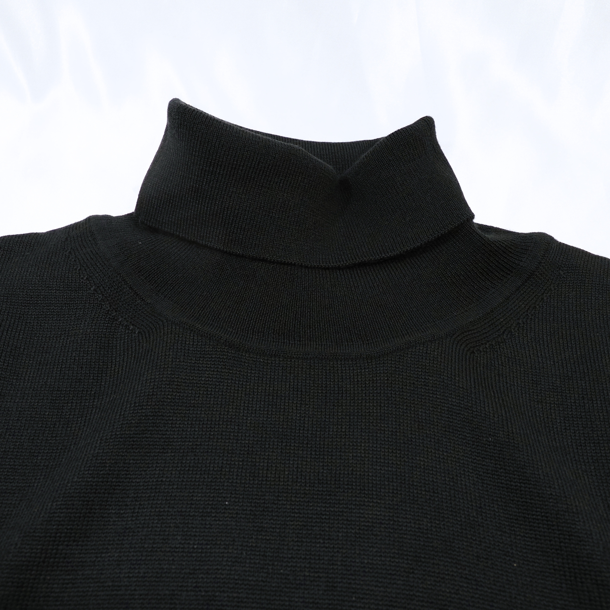 【オリジナルタートルネックニット Mサイズ】ブラック  KN5102-25DB-1