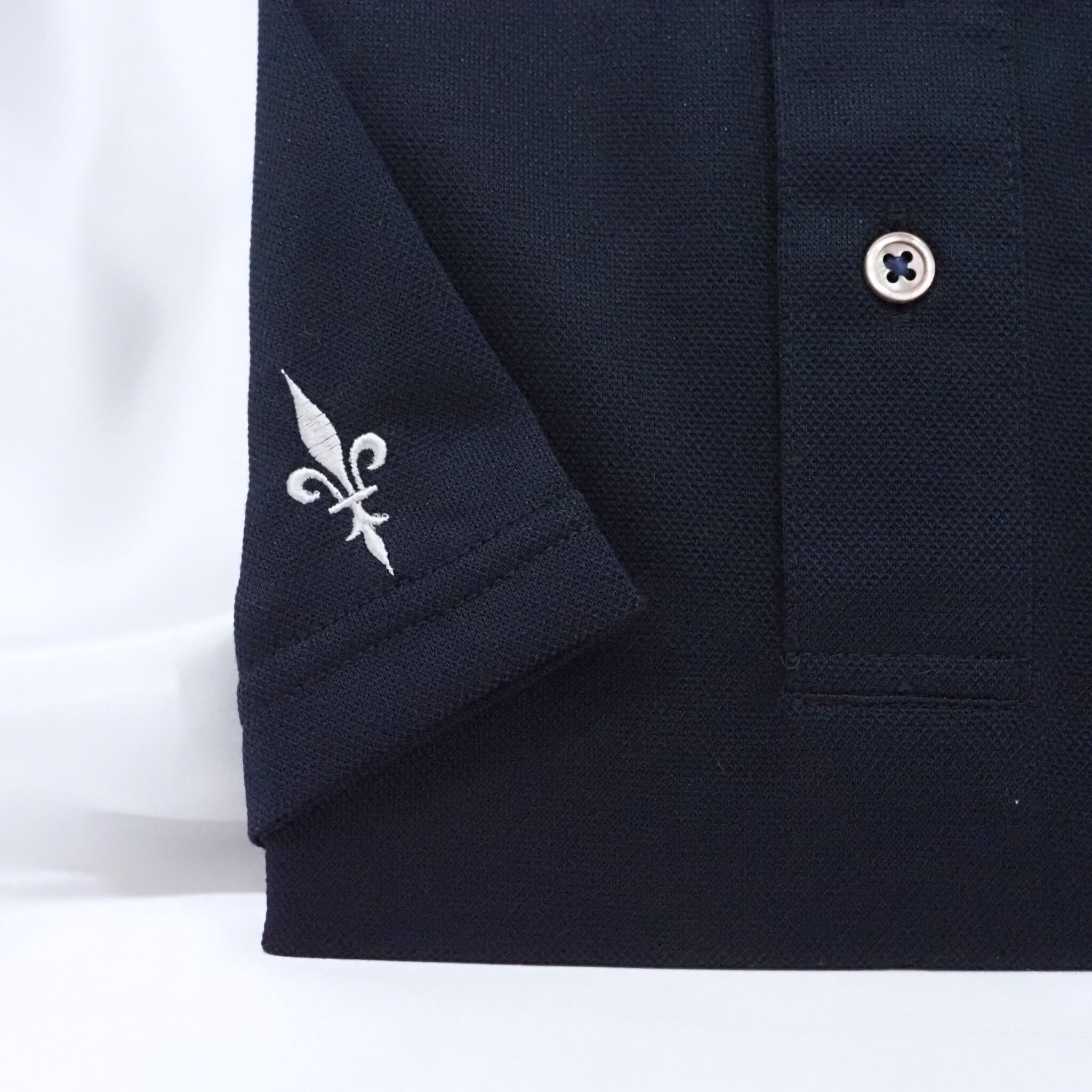 【半袖 L】ニットポロシャツ　324988-1 　ネイビー