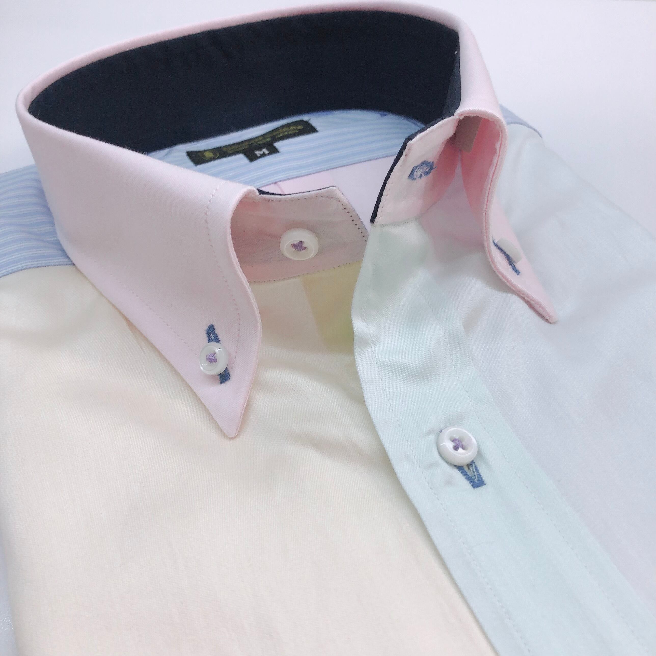 長袖クレイジーシャツ【L】3371