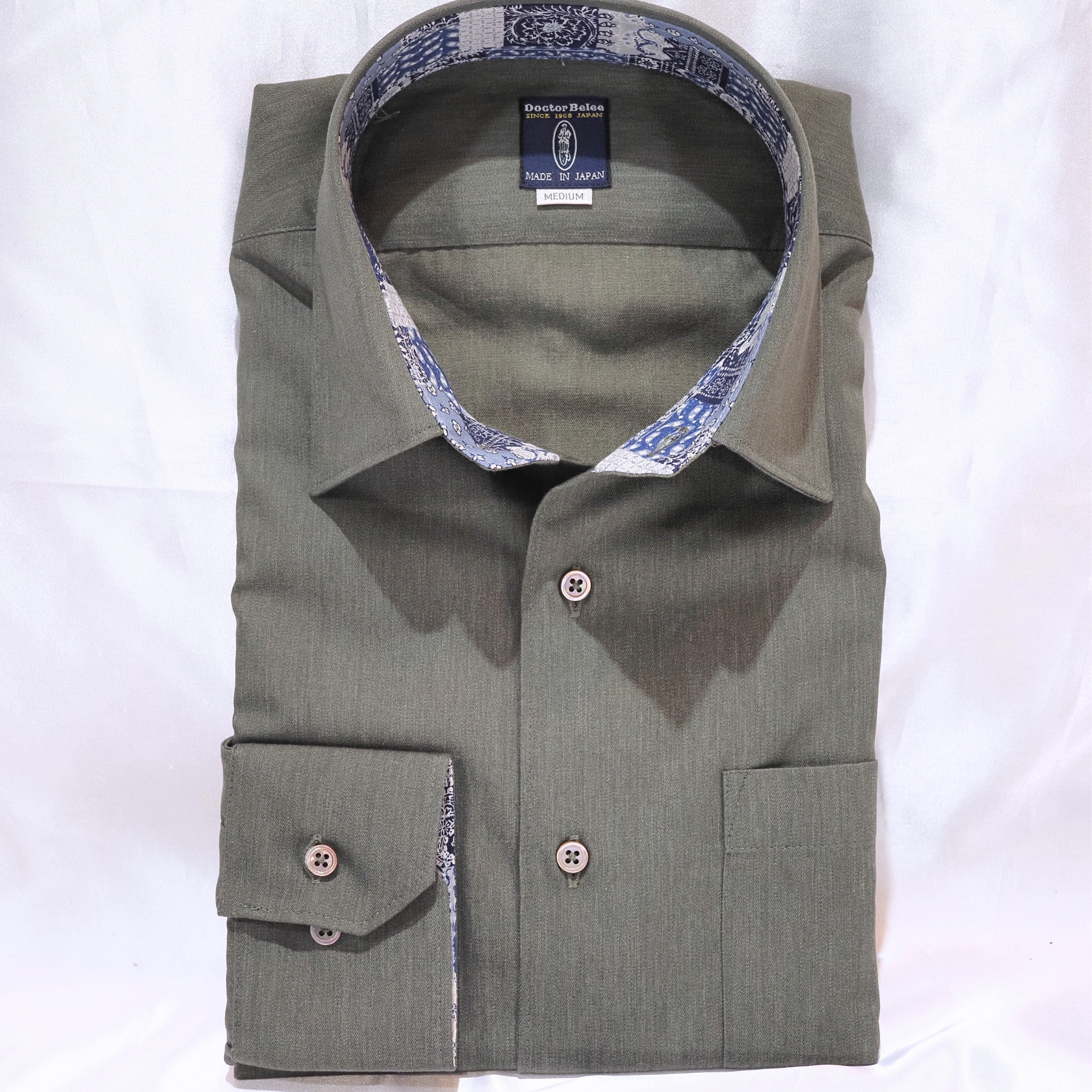 【シャンブレー LL】ビジネスカジュアルシャツ長袖 N326101-1