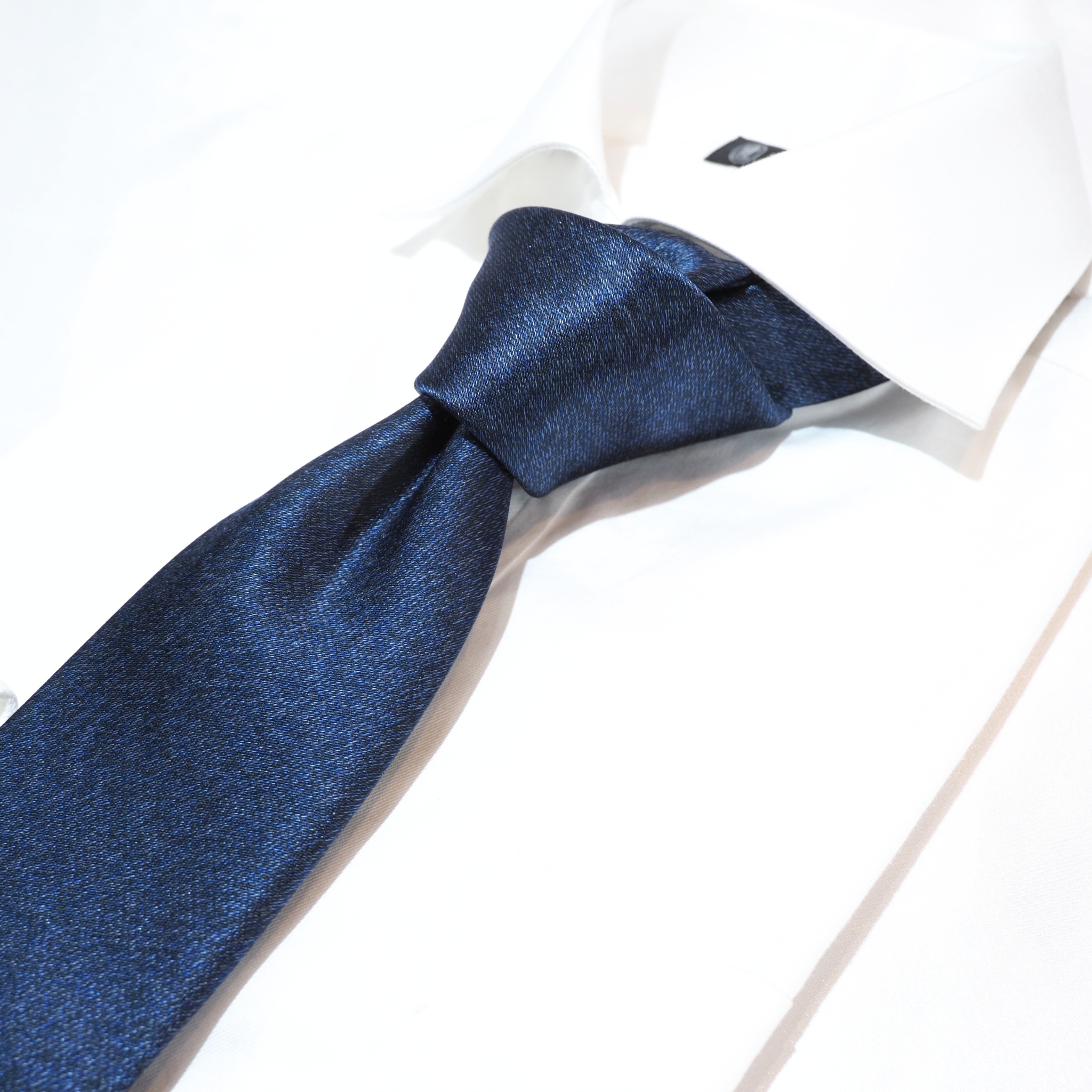 ゴールドネーム<6色メランジ> 紺